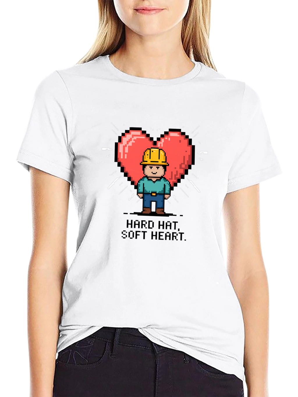Hard Hat Soft Heart Graphic T-Shirt