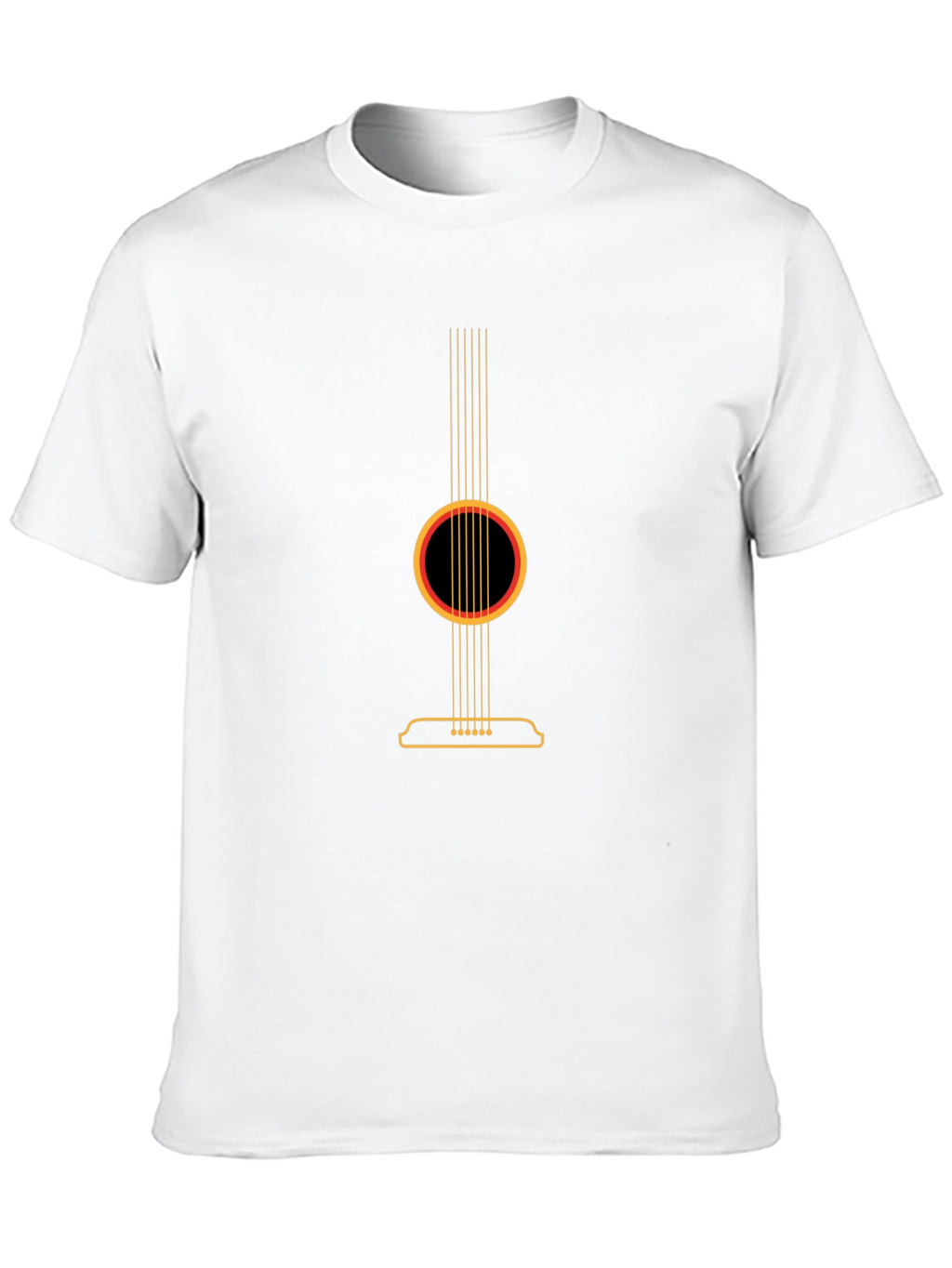 Acoustic Guitar Graphic Tee - Black