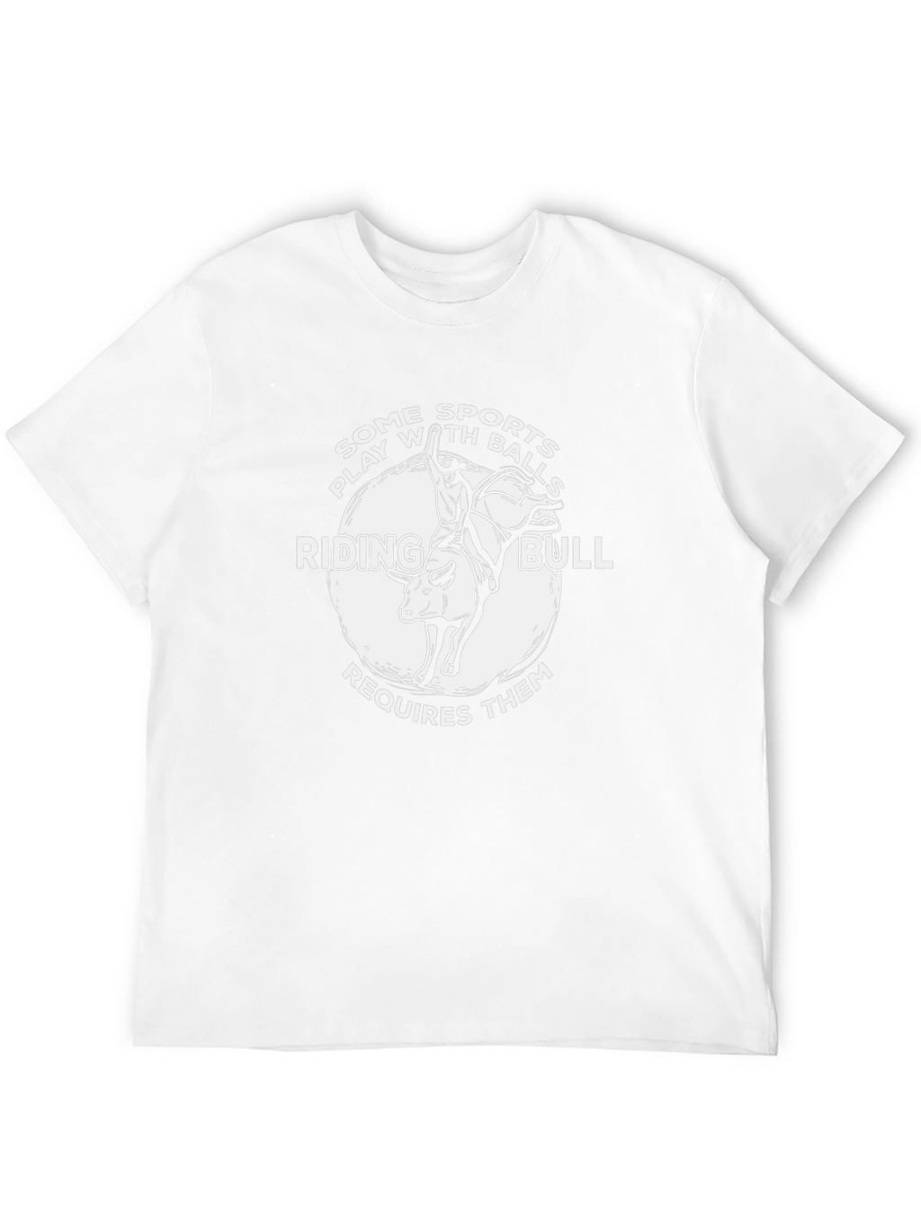Riding Bull Graphic T-Shirt Novelty Tee