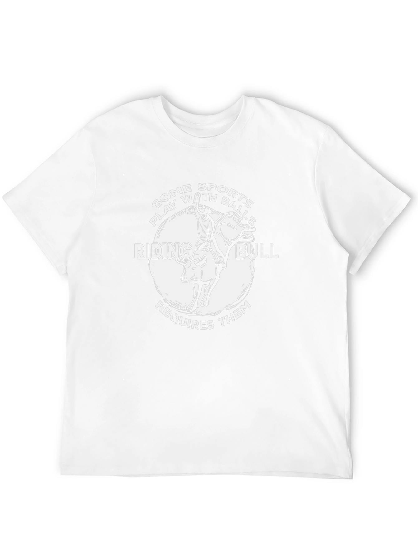 Riding Bull Graphic T-Shirt Novelty Tee