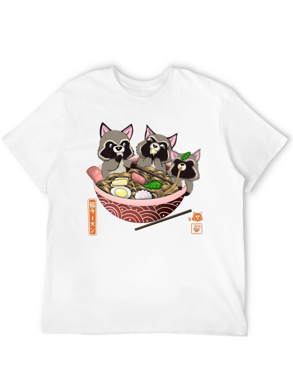 Raccoon Ramen T-Shirt - Cute Graphic Tee