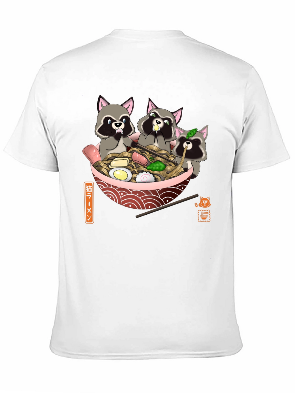 Raccoon Ramen T-Shirt - Cute Graphic Tee