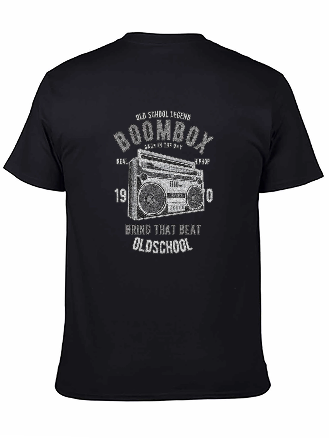 Old School Boombox T-Shirt - Retro Hip Hop Legend Tee