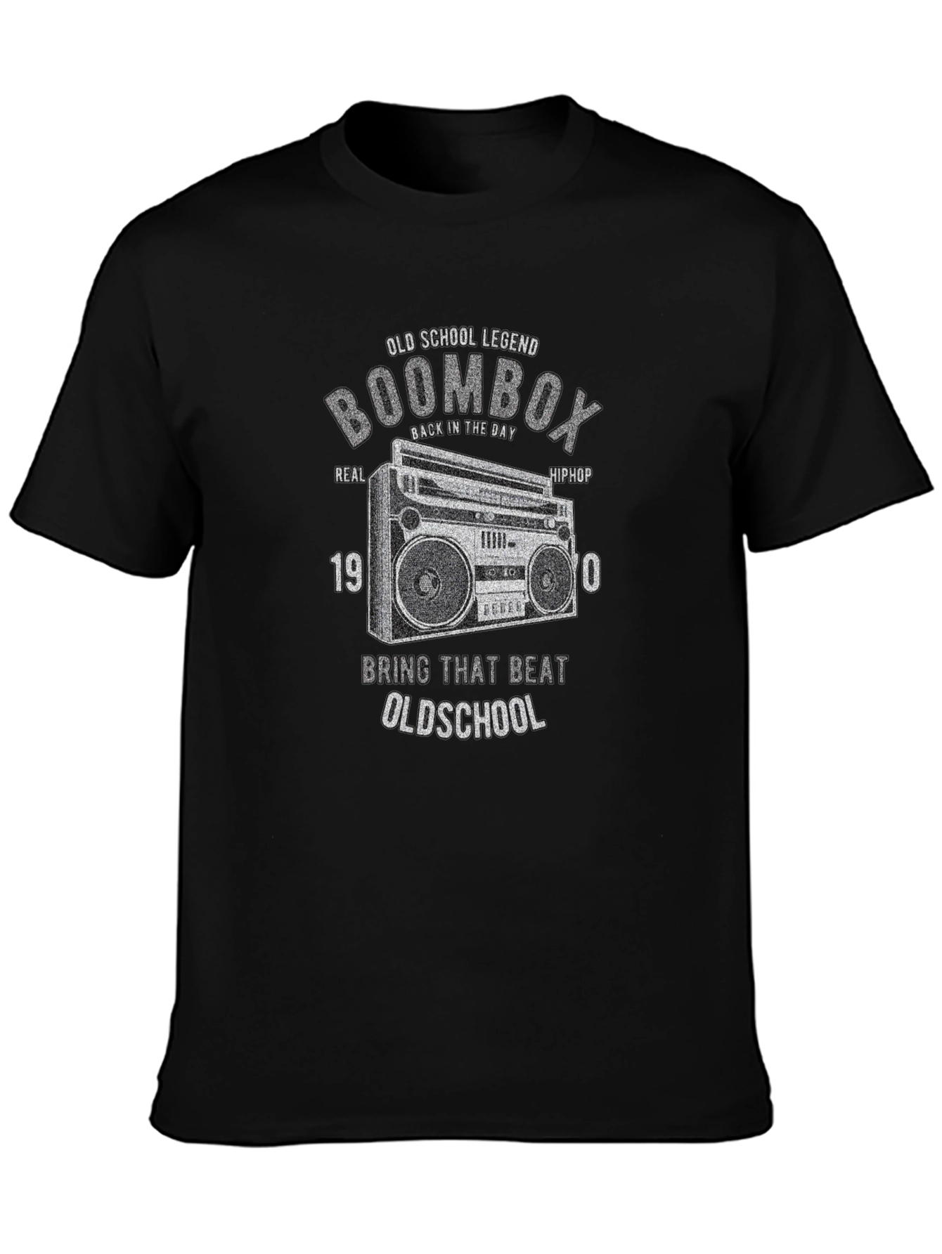Old School Boombox T-Shirt - Retro Hip Hop Legend Tee