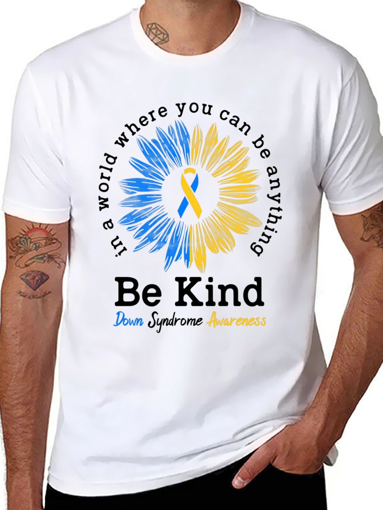 Be Kind Down Syndrome Awareness T-Shirt