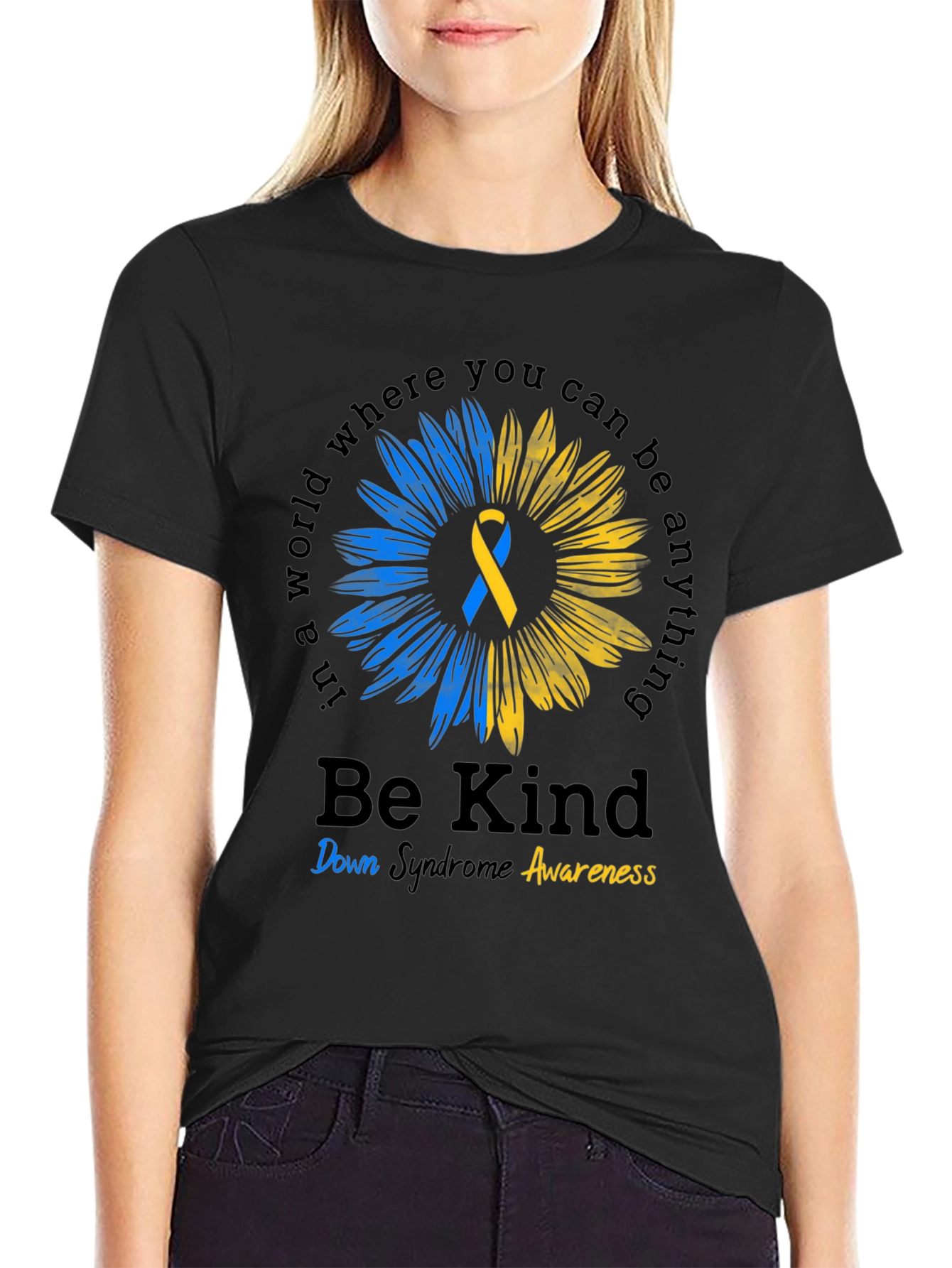 Be Kind Down Syndrome Awareness T-Shirt