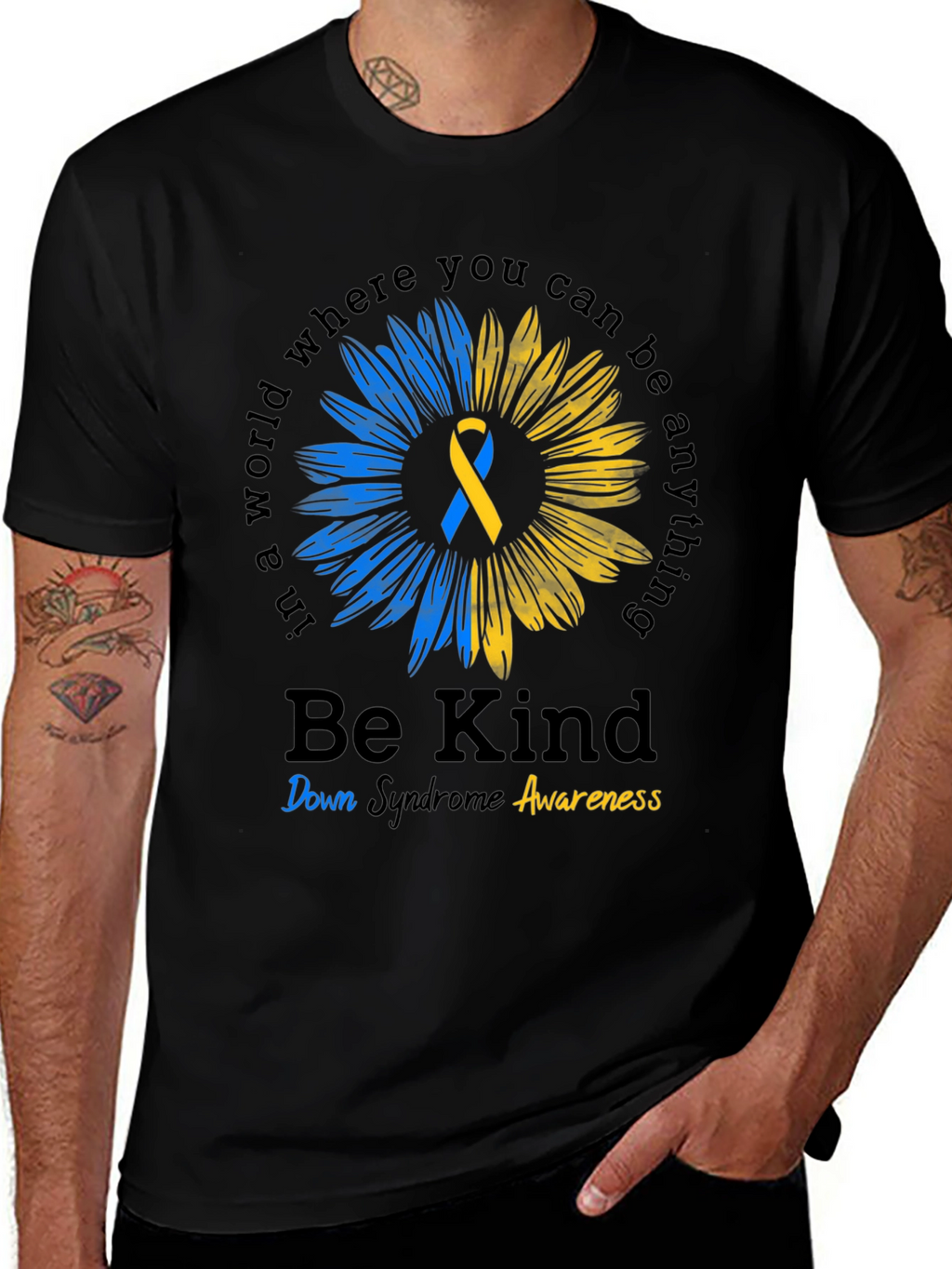 Be Kind Down Syndrome Awareness T-Shirt