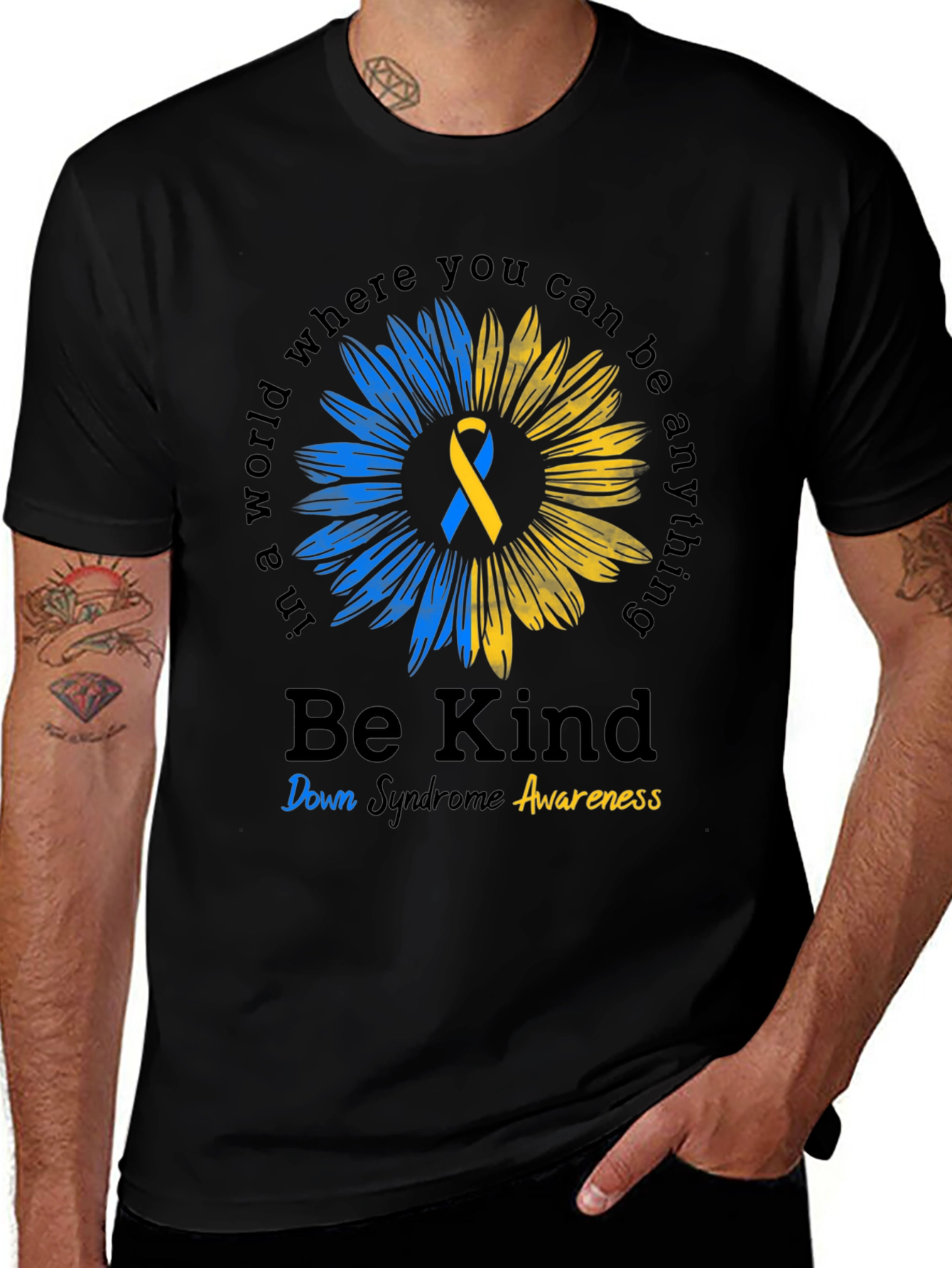 Be Kind Down Syndrome Awareness T-Shirt