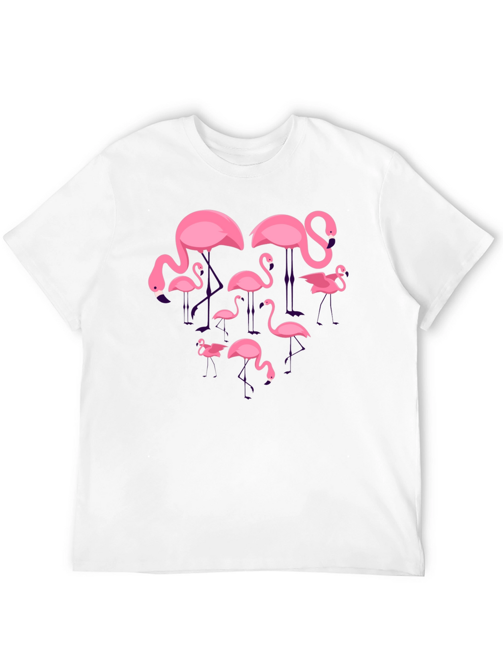 Flamingo Graphic Tee - Black Crew Neck