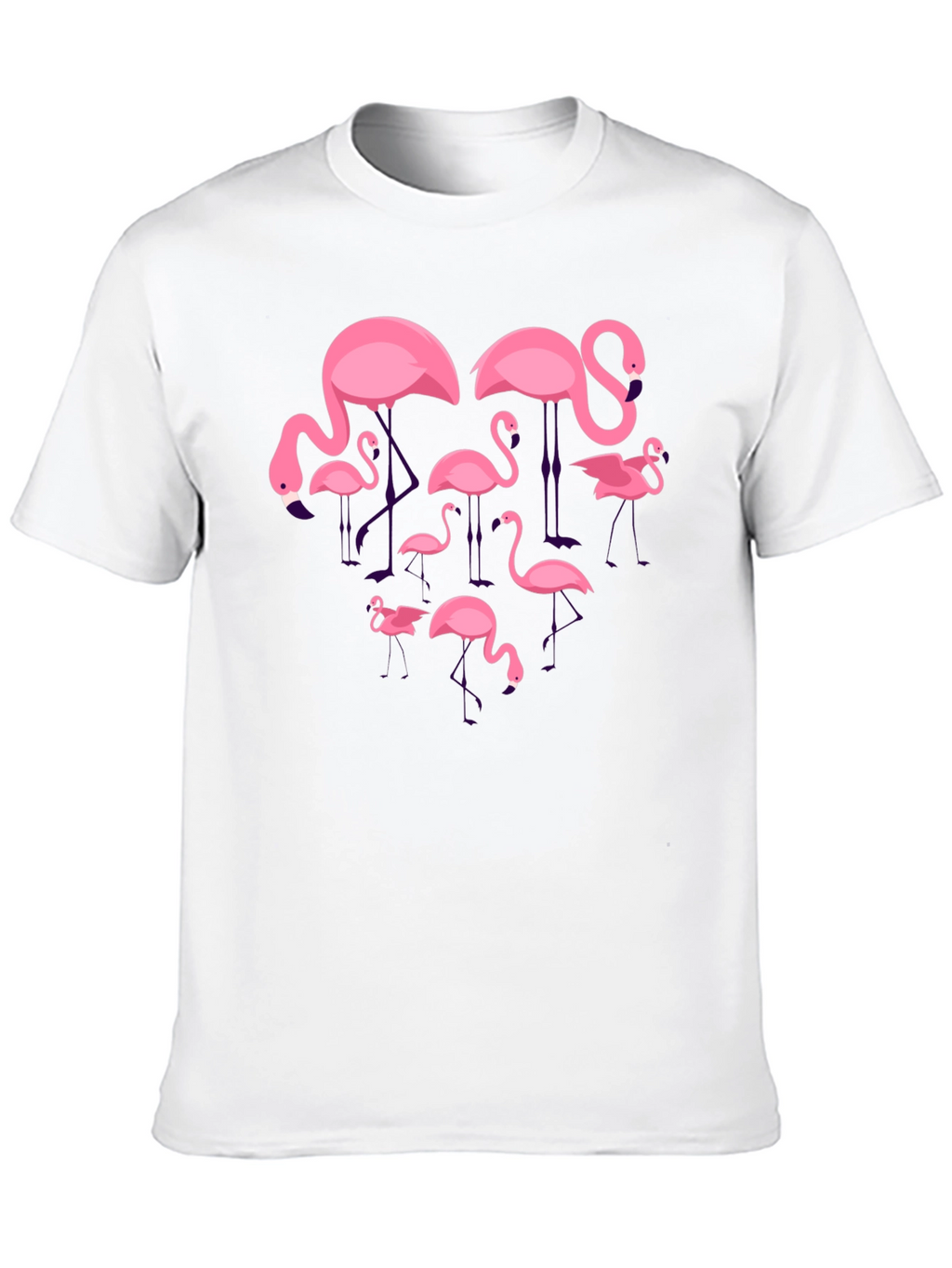 Flamingo Graphic Tee - Black Crew Neck