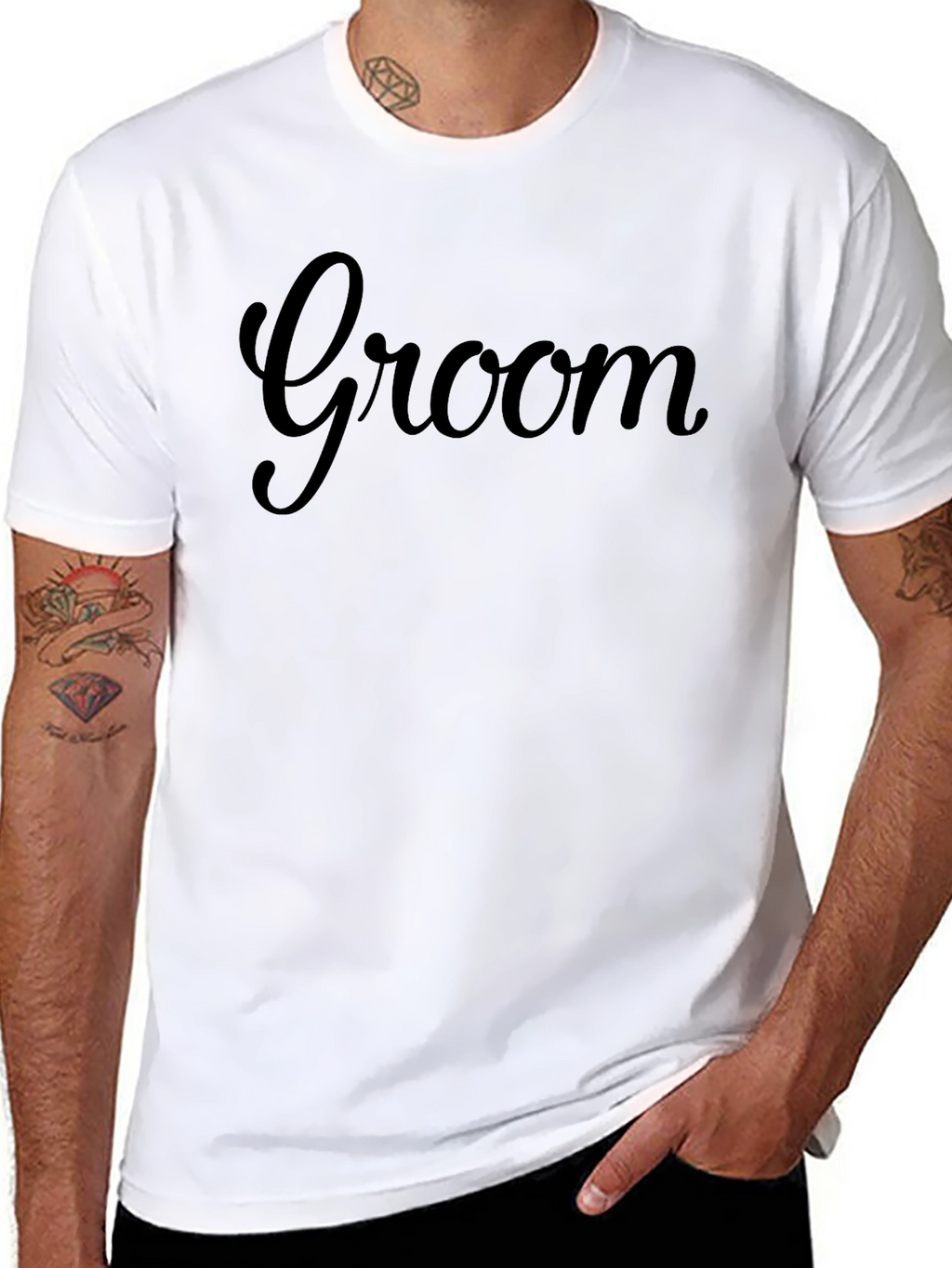 Groom Crew Neck T-Shirt