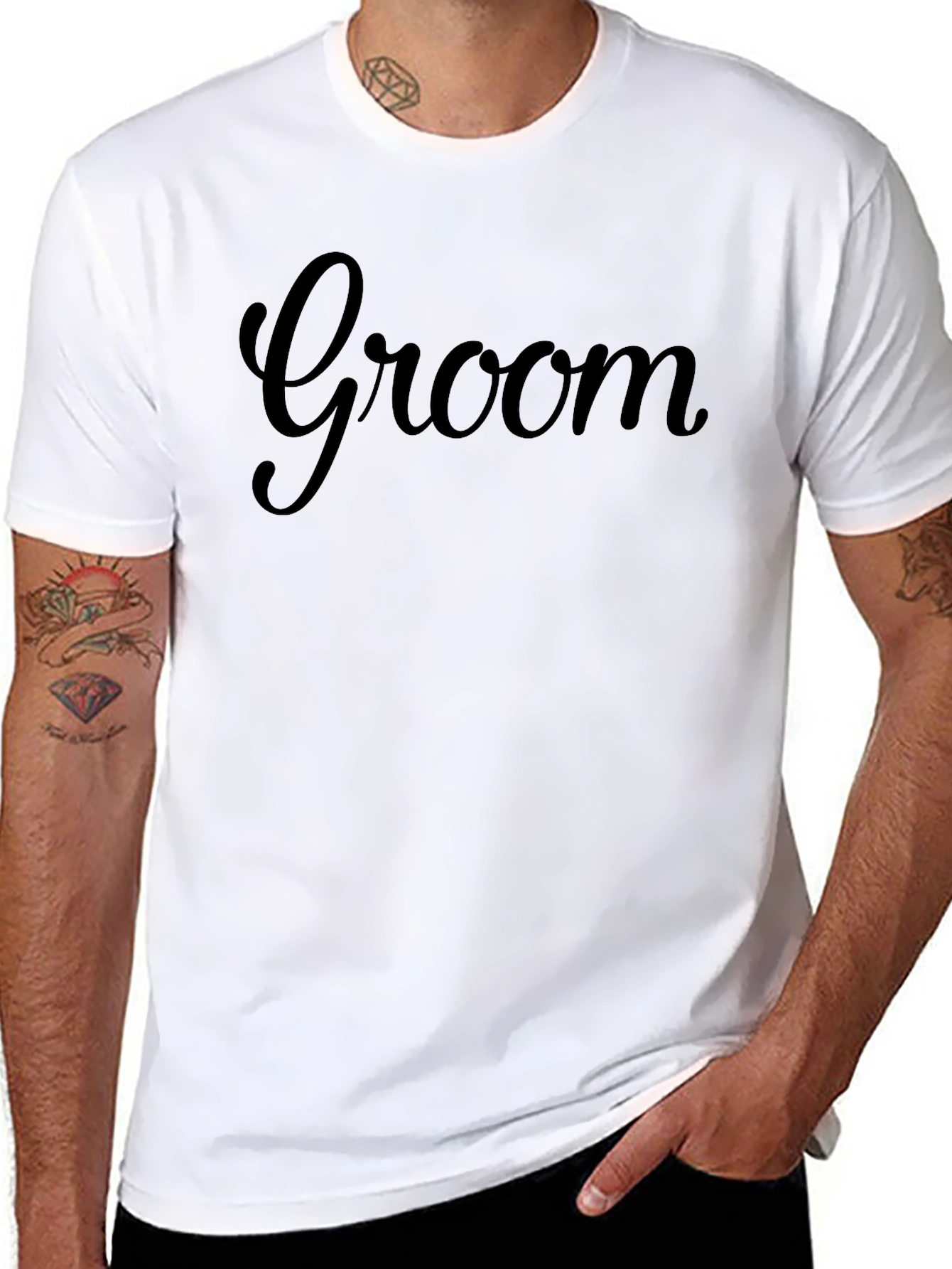 Groom Crew Neck T-Shirt