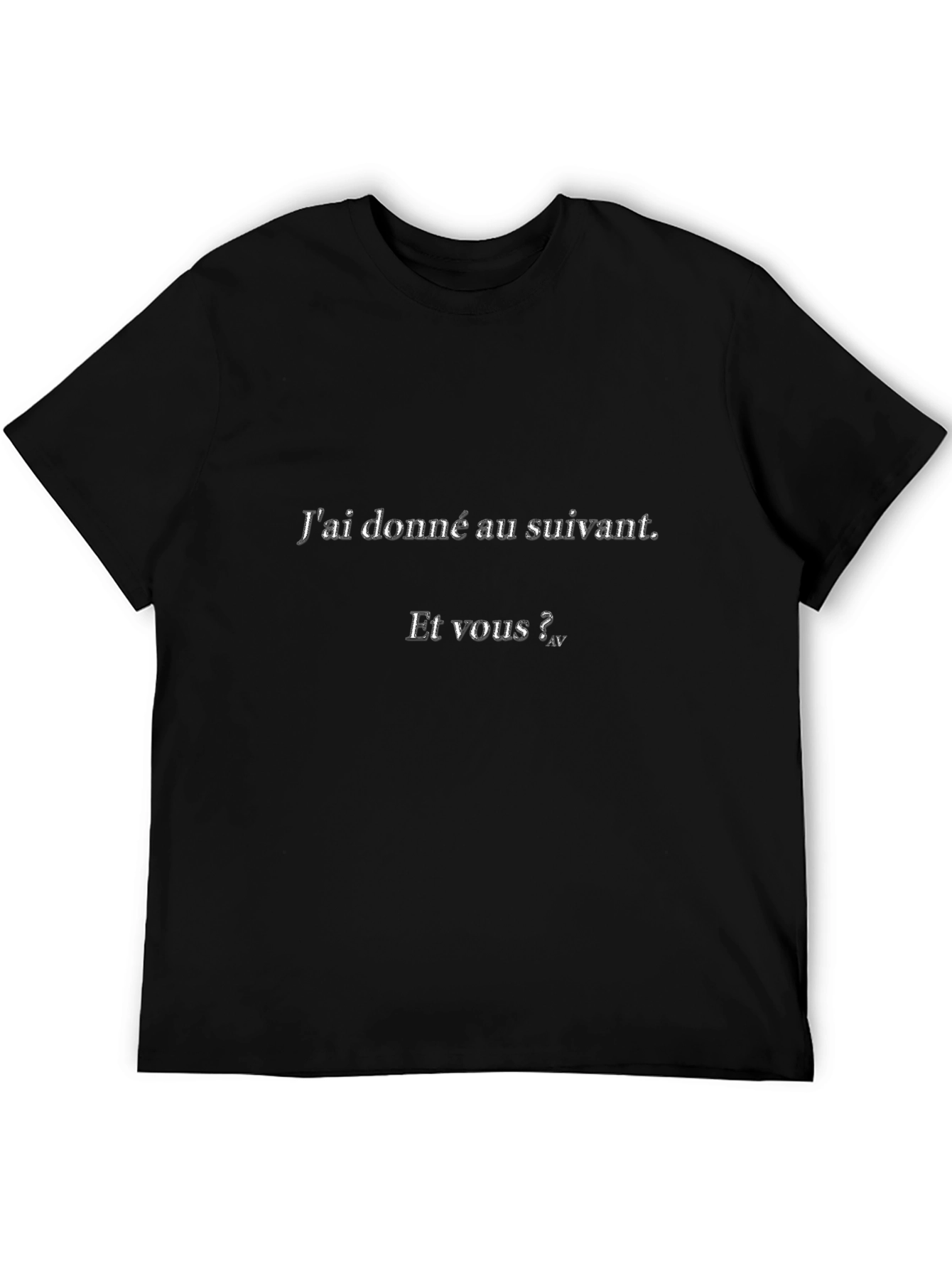 I gave to the next t-shirt