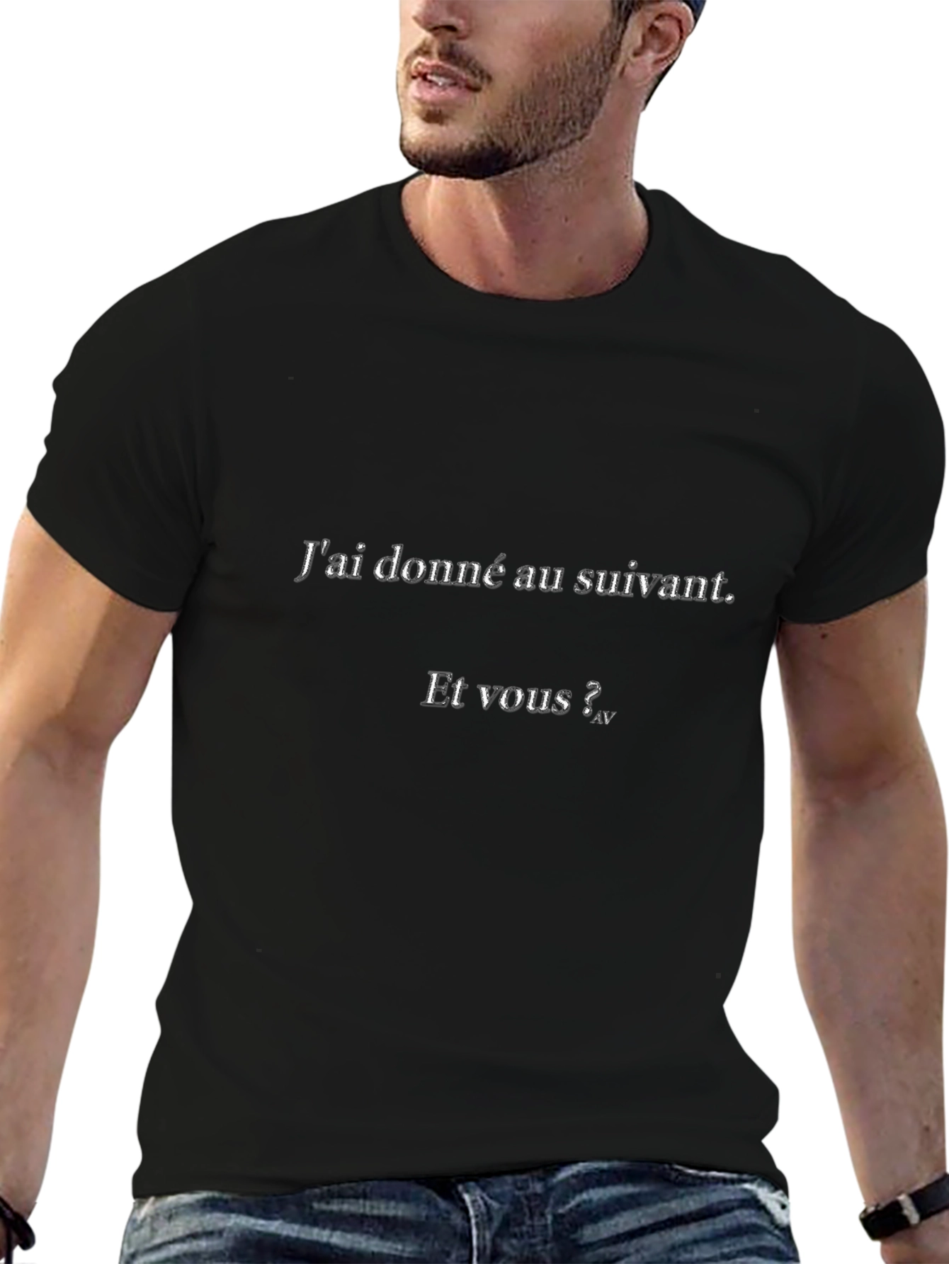 I gave to the next t-shirt