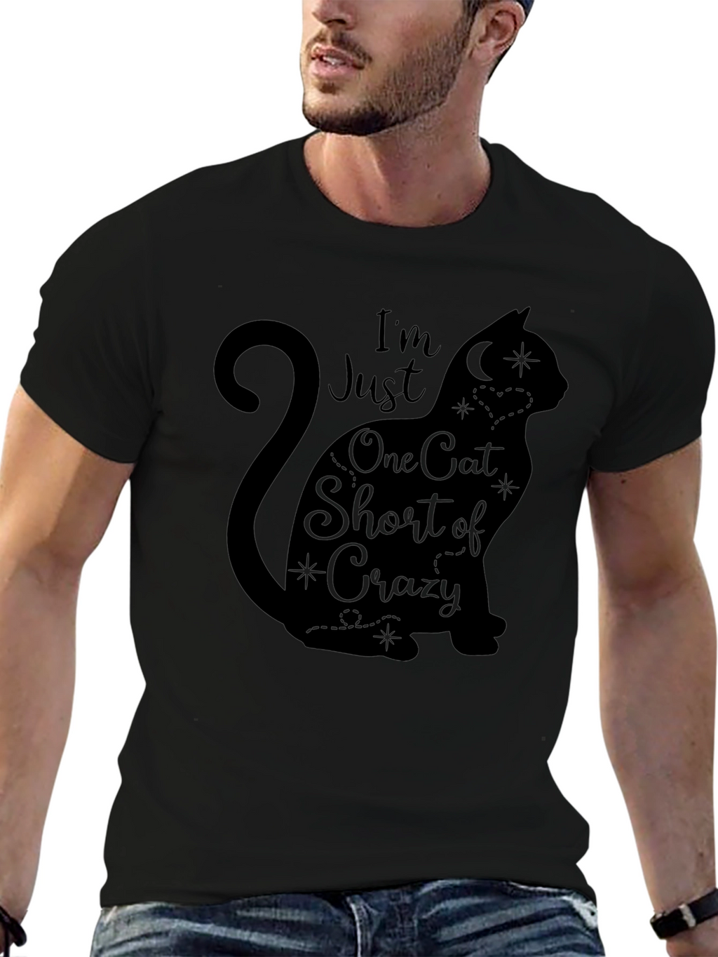 Crazy Cat Lady T-Shirt - Black Graphic Tee