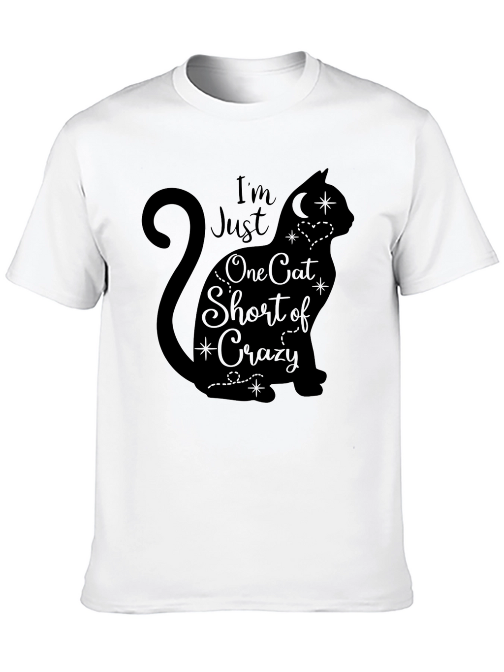 Crazy Cat Lady T-Shirt - Black Graphic Tee