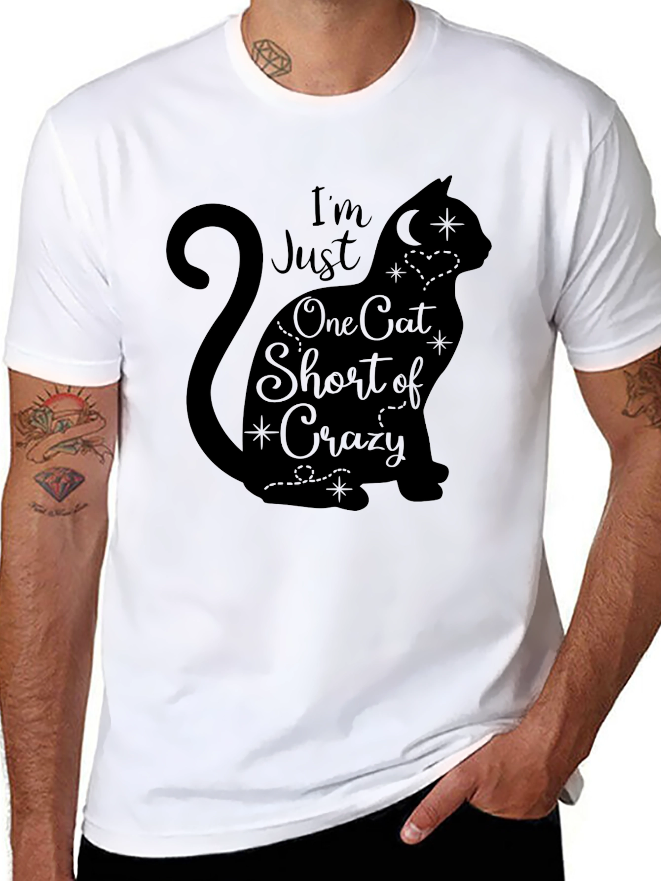 Crazy Cat Lady T-Shirt - Black Graphic Tee
