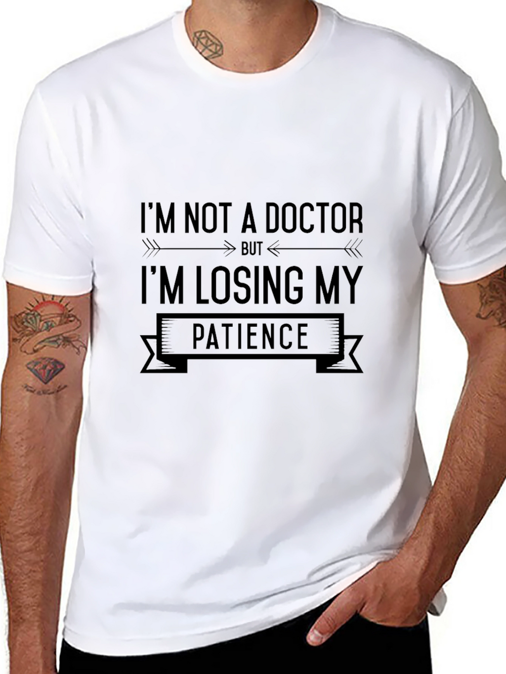 Funny Im Not a Doctor Sarcastic Graphic T-Shirt