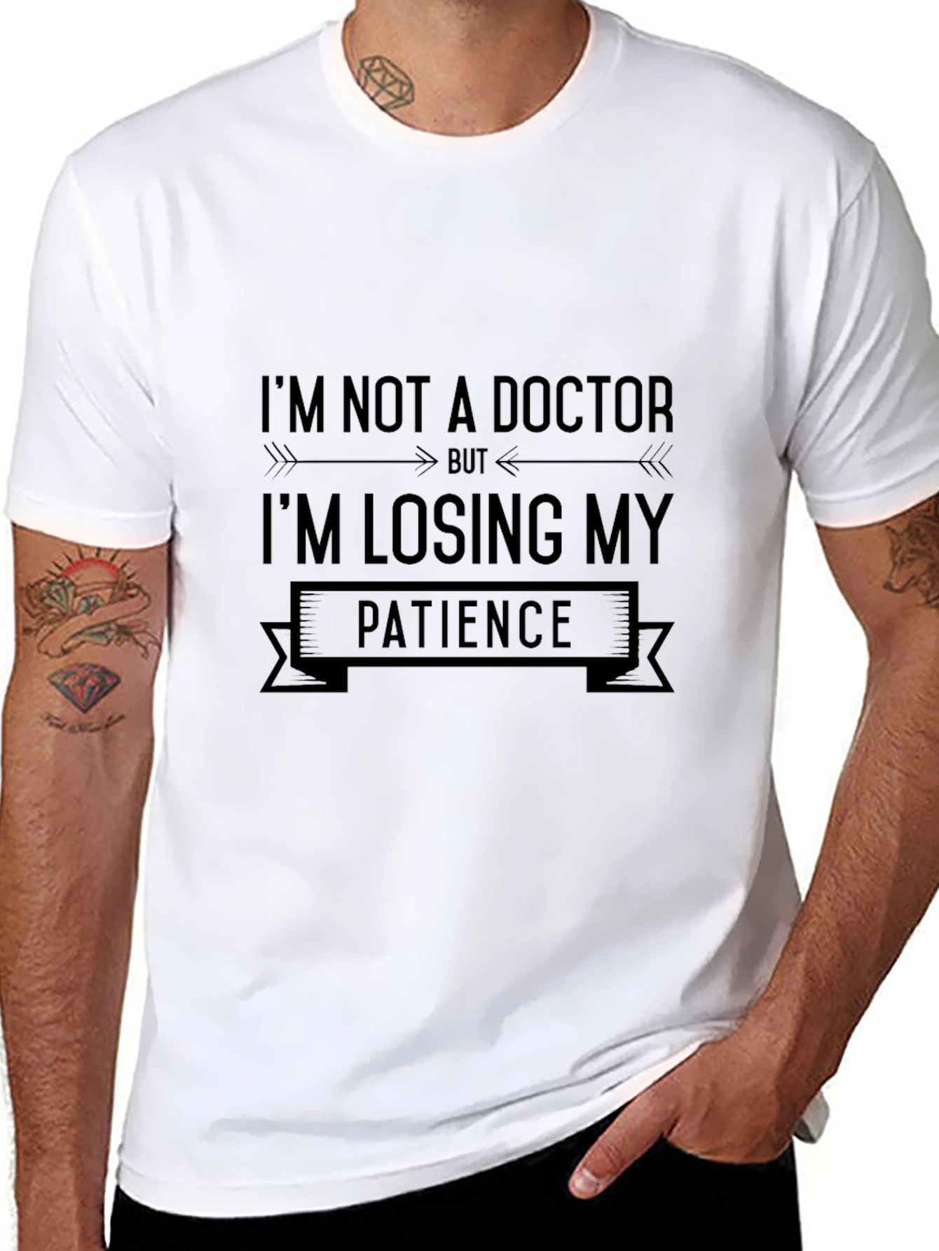 Funny Im Not a Doctor Sarcastic Graphic T-Shirt