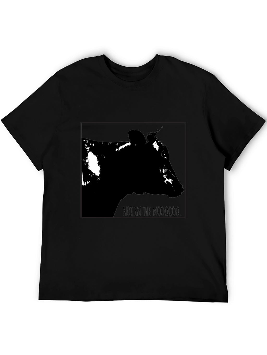 Not in the Mooood Black T-Shirt