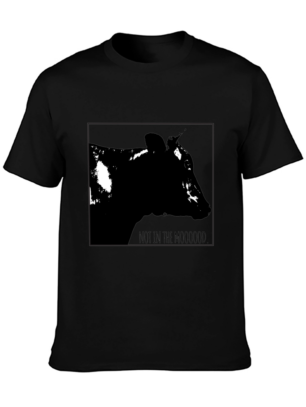 Not in the Mooood Black T-Shirt