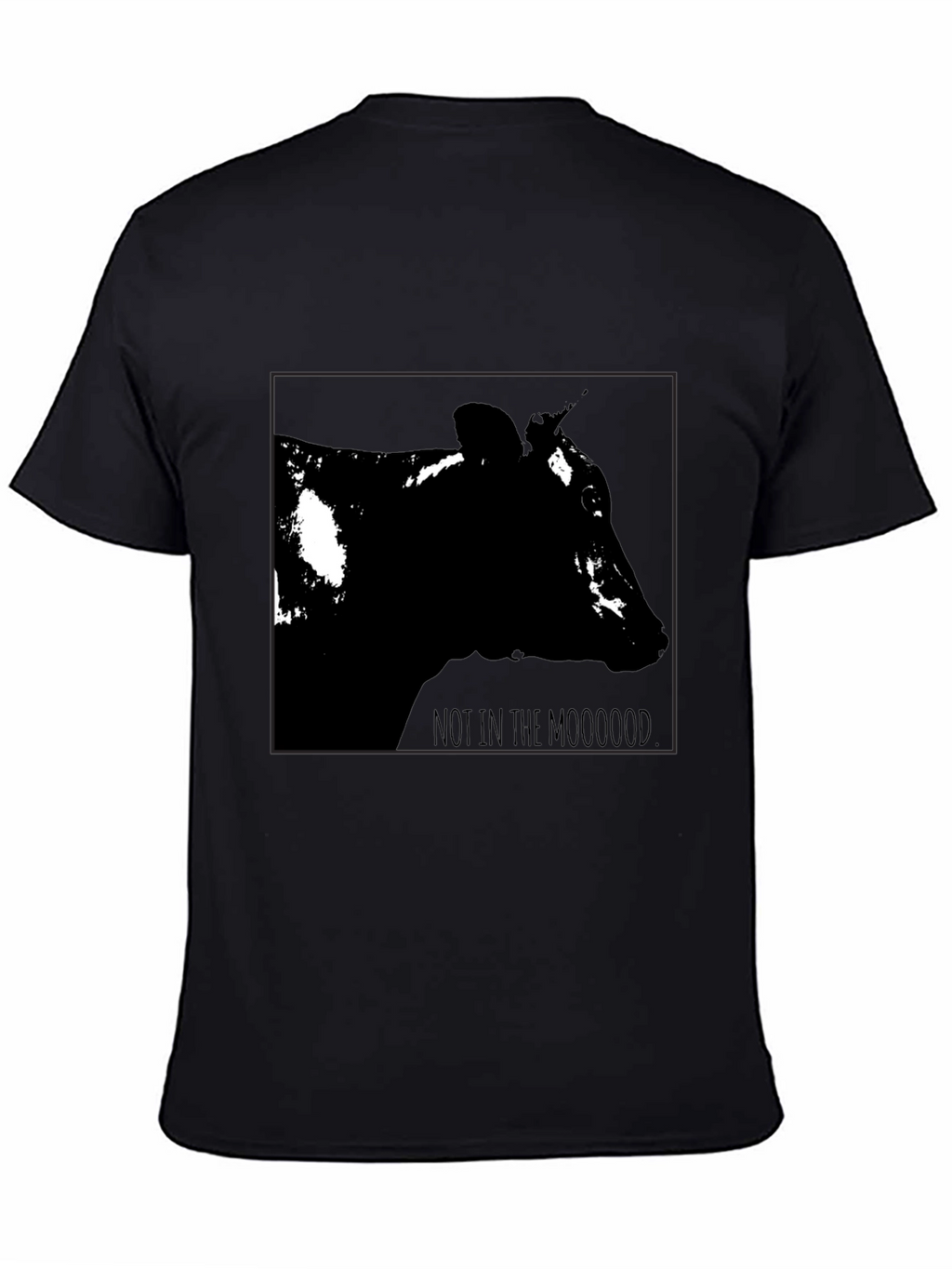 Not in the Mooood Black T-Shirt