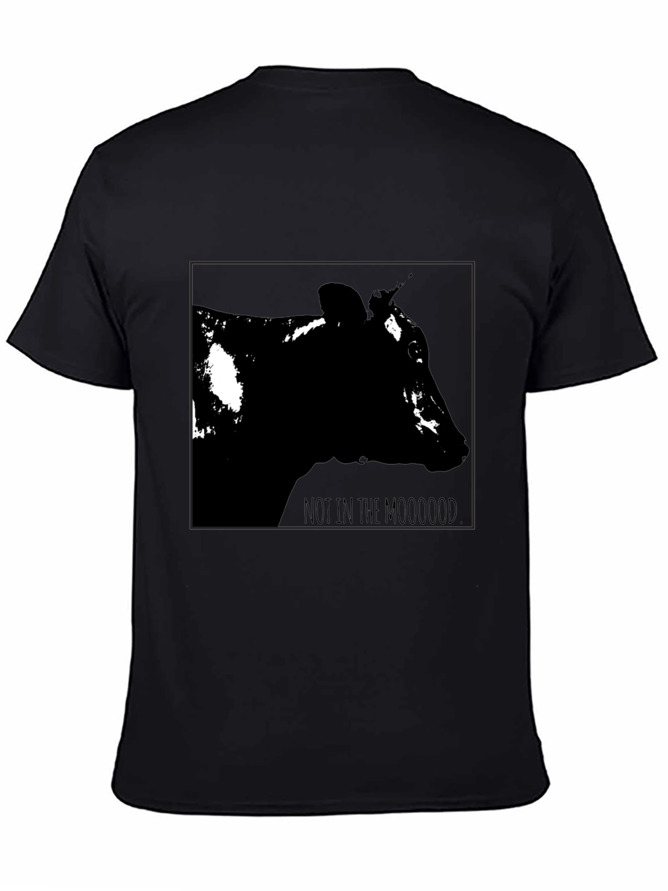 Not in the Mooood Black T-Shirt
