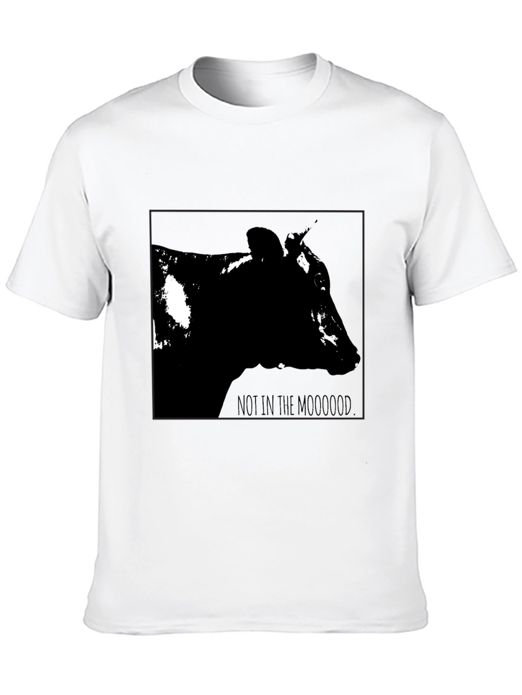 Not in the Mooood Black T-Shirt
