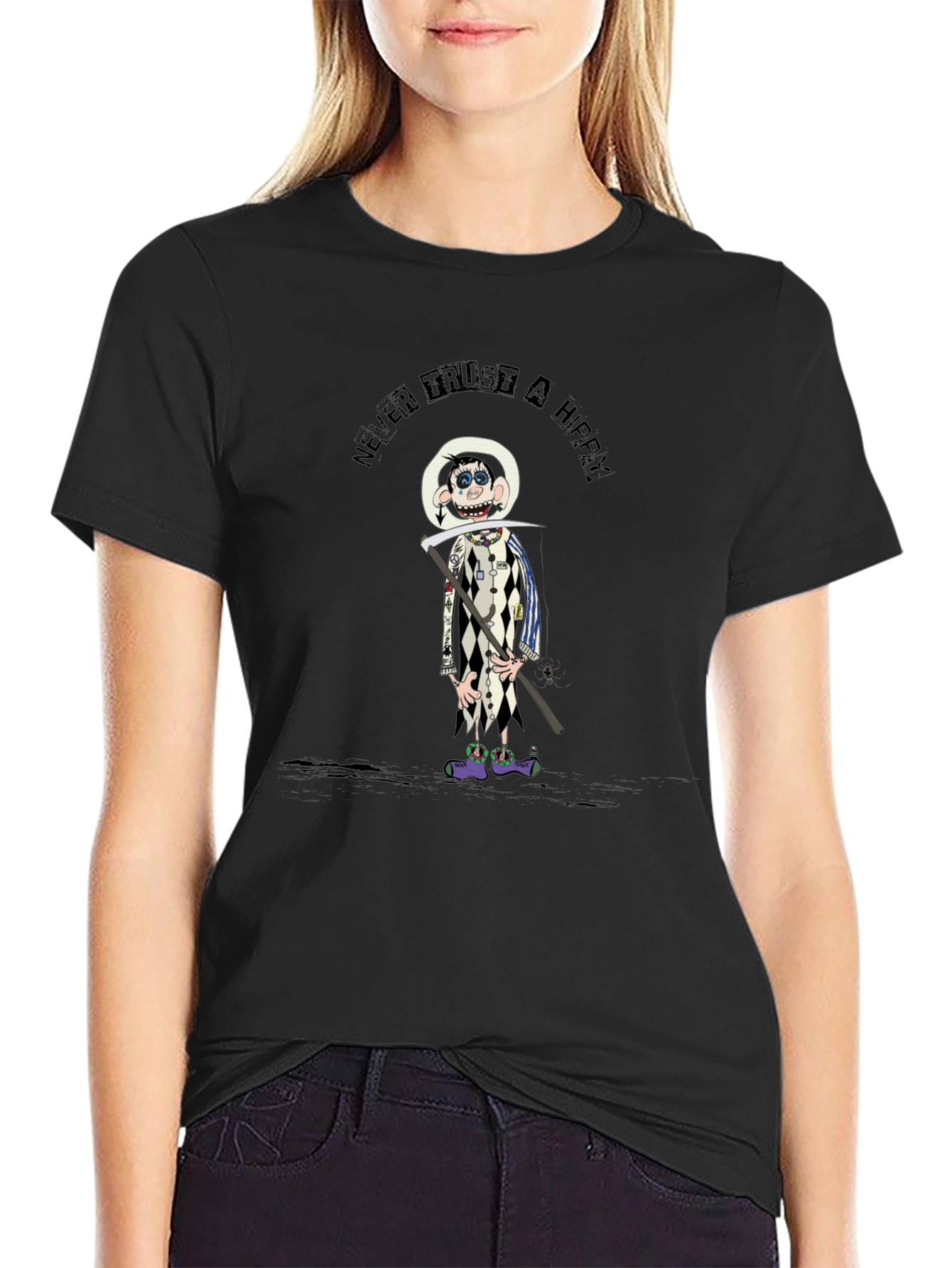 Never Trust a Hippy Graphic T-Shirt