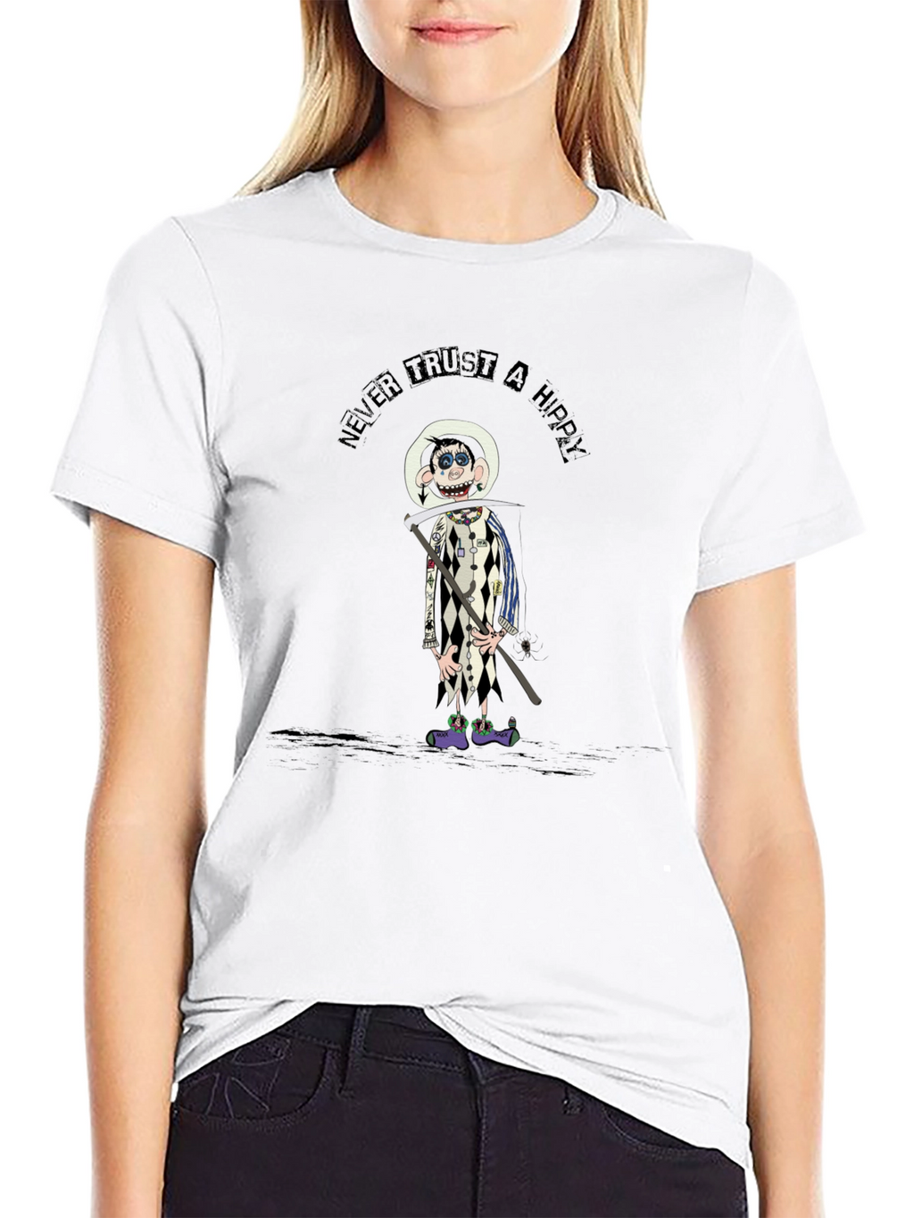 Never Trust a Hippy Graphic T-Shirt