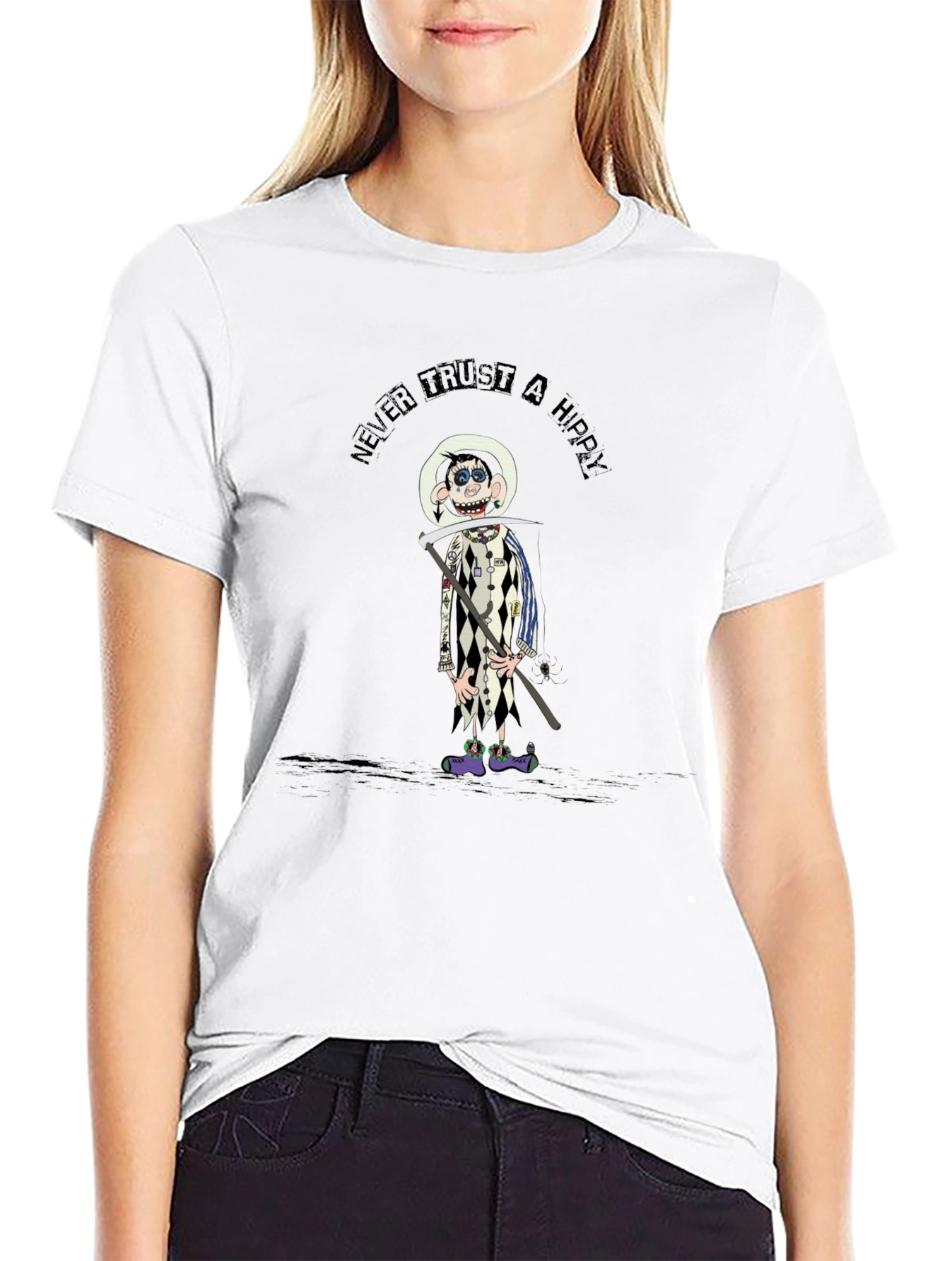 Never Trust a Hippy Graphic T-Shirt