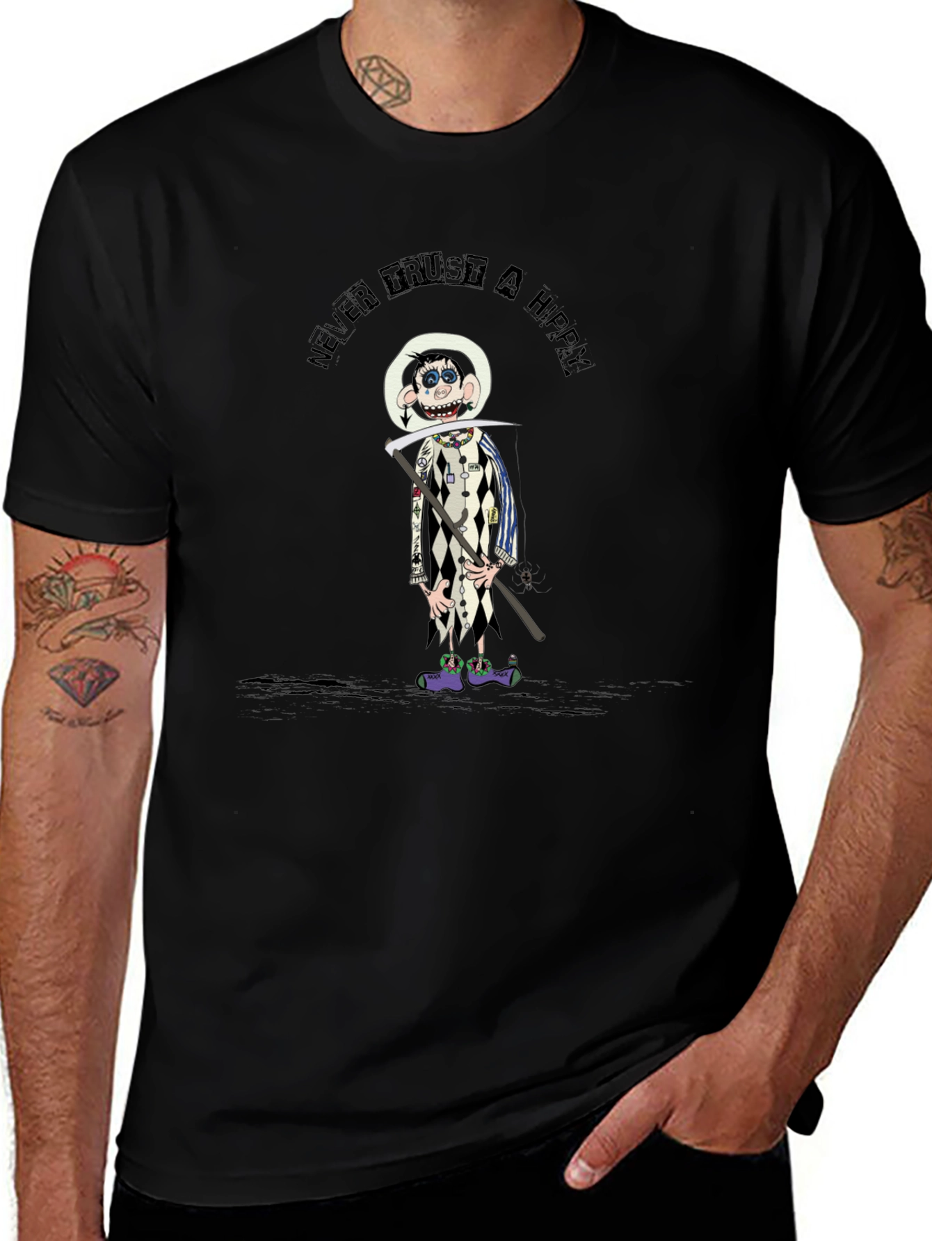 Never Trust a Hippy Graphic T-Shirt
