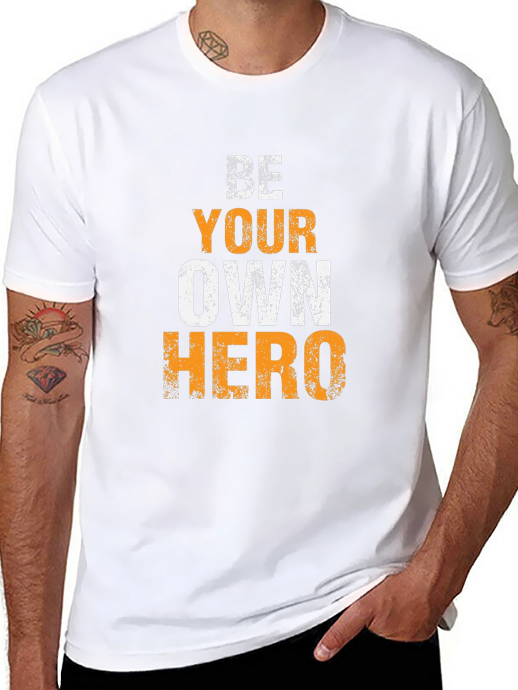 Be Your Own Hero Graphic Tee - Motivational T-Shirt