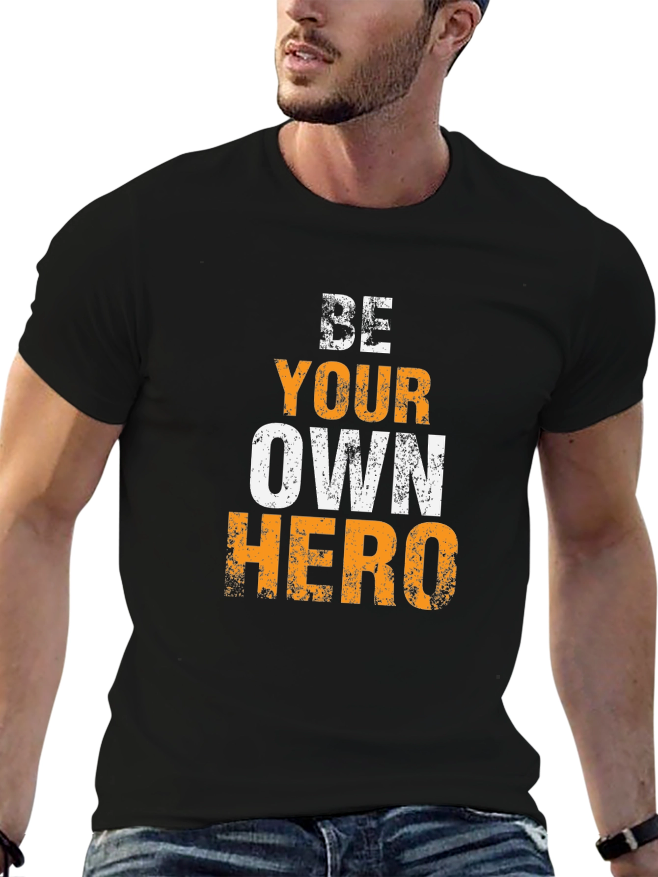 Be Your Own Hero Graphic Tee - Motivational T-Shirt