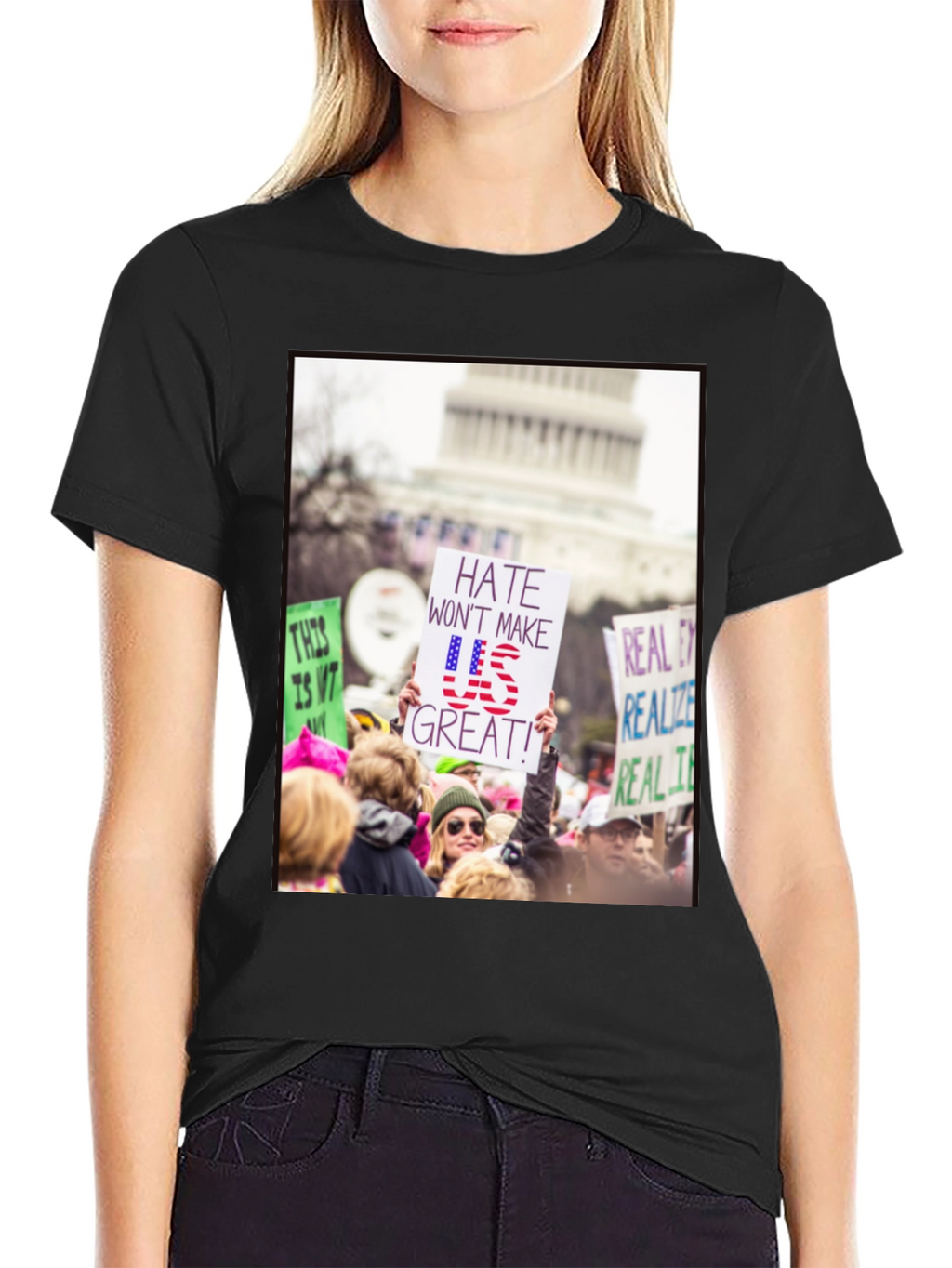 Protest T-Shirt - Hate Wont Make US Great!