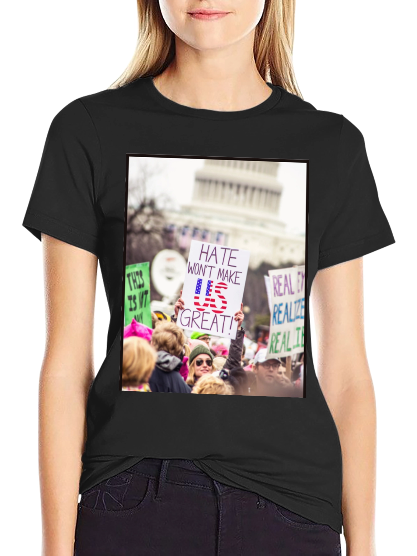 Protest T-Shirt - Hate Wont Make US Great!