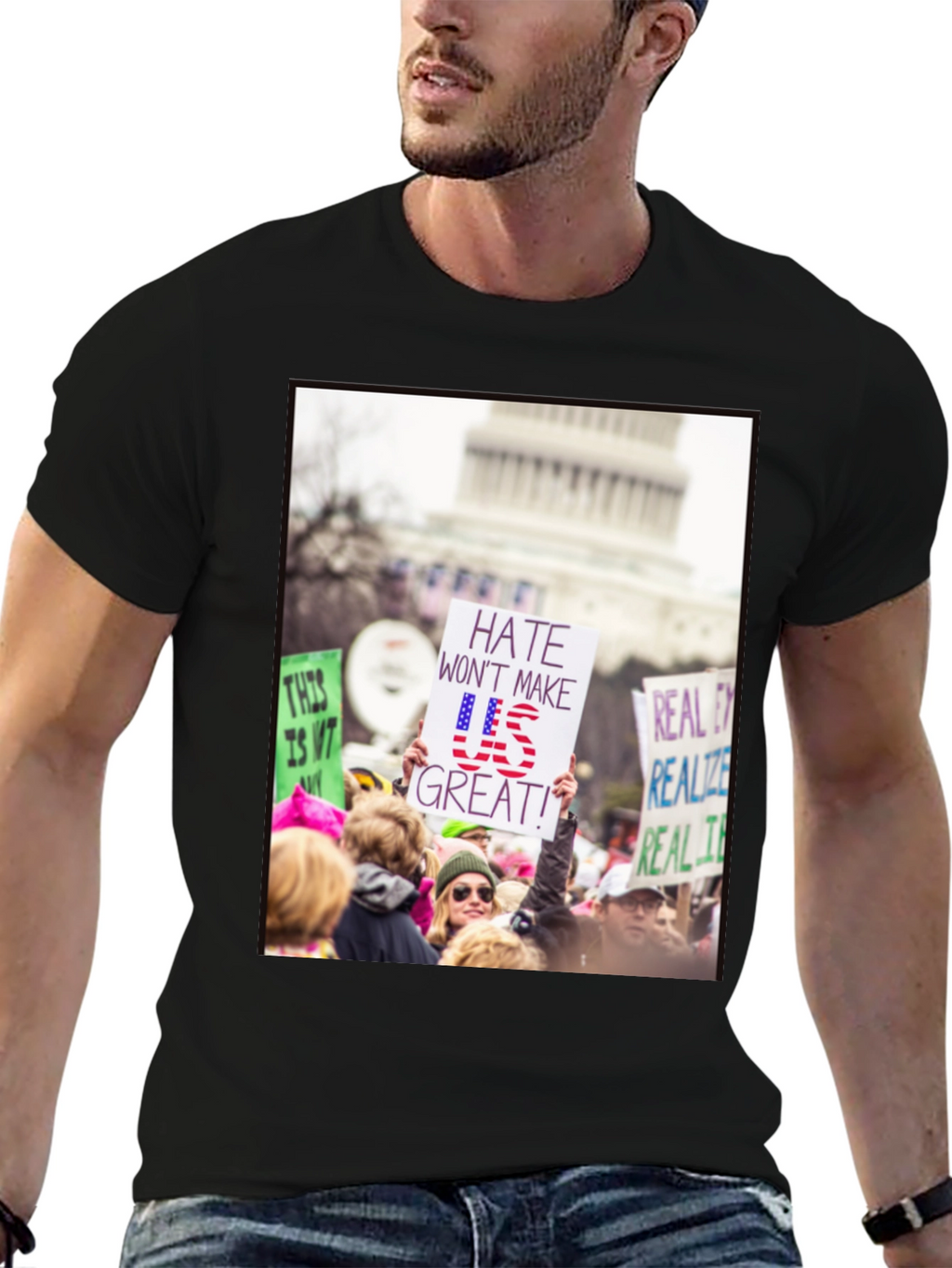 Protest T-Shirt - Hate Wont Make US Great!