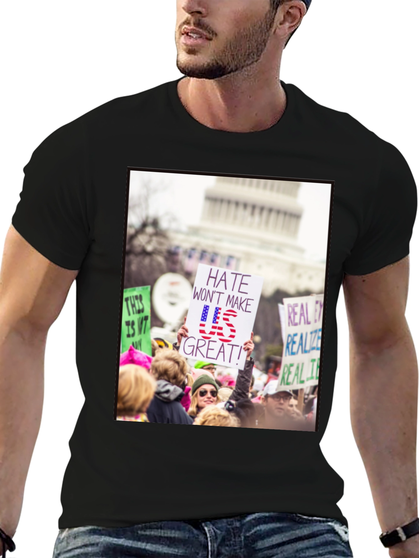 Protest T-Shirt - Hate Wont Make US Great!
