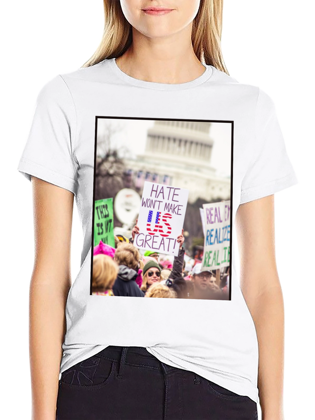 Protest T-Shirt - Hate Wont Make US Great!