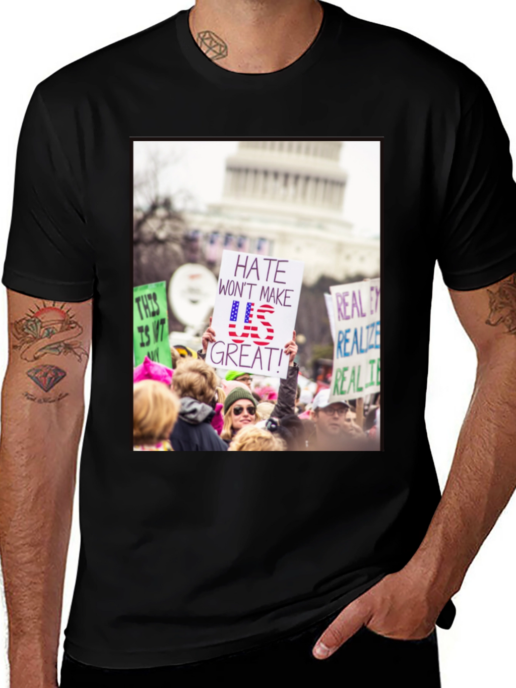 Protest T-Shirt - Hate Wont Make US Great!