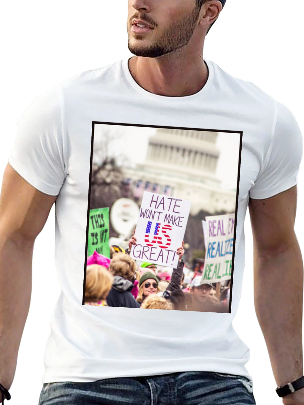 Protest T-Shirt - Hate Wont Make US Great!