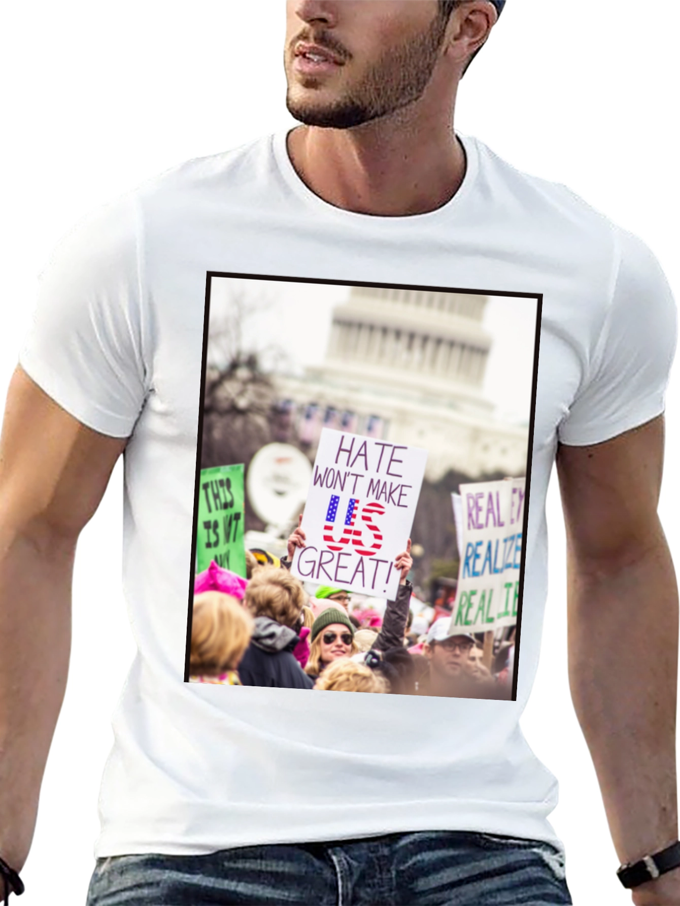 Protest T-Shirt - Hate Wont Make US Great!