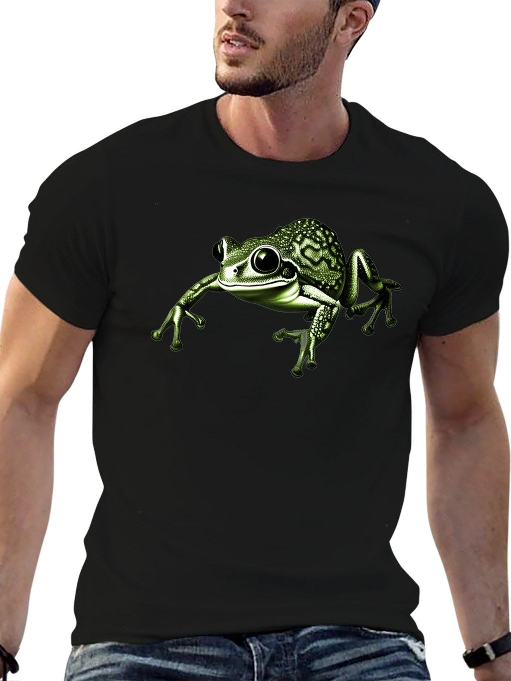 Frog Graphic Black T-Shirt