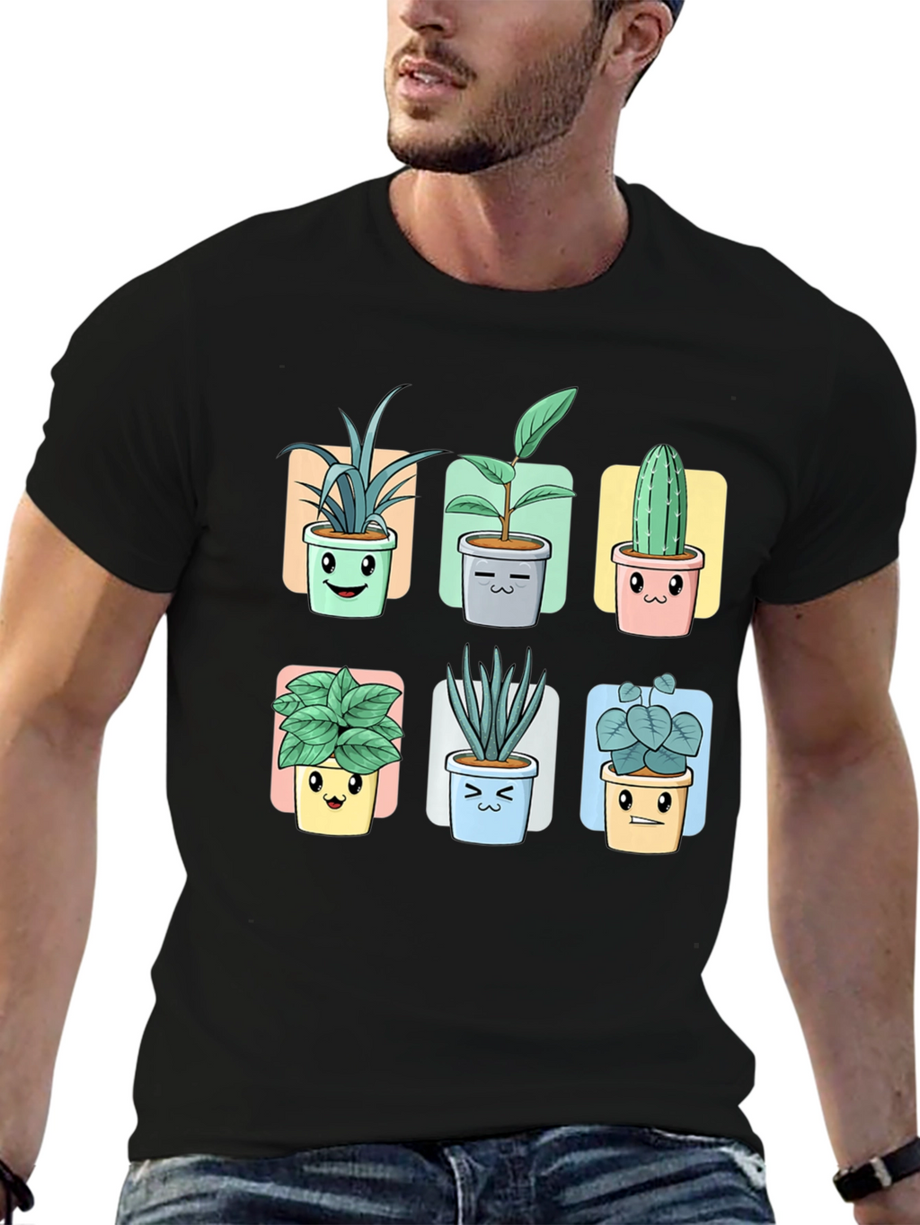 Cute Potted Plants Graphic Tee