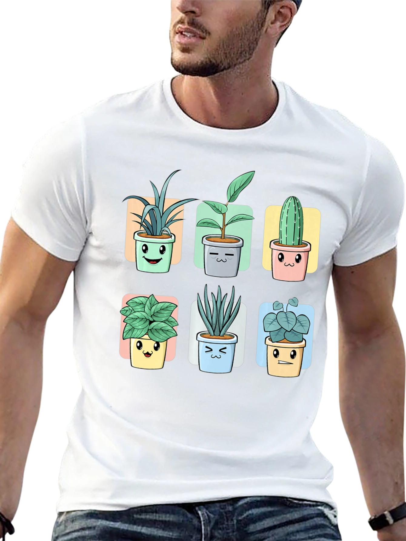 Cute Potted Plants Graphic Tee