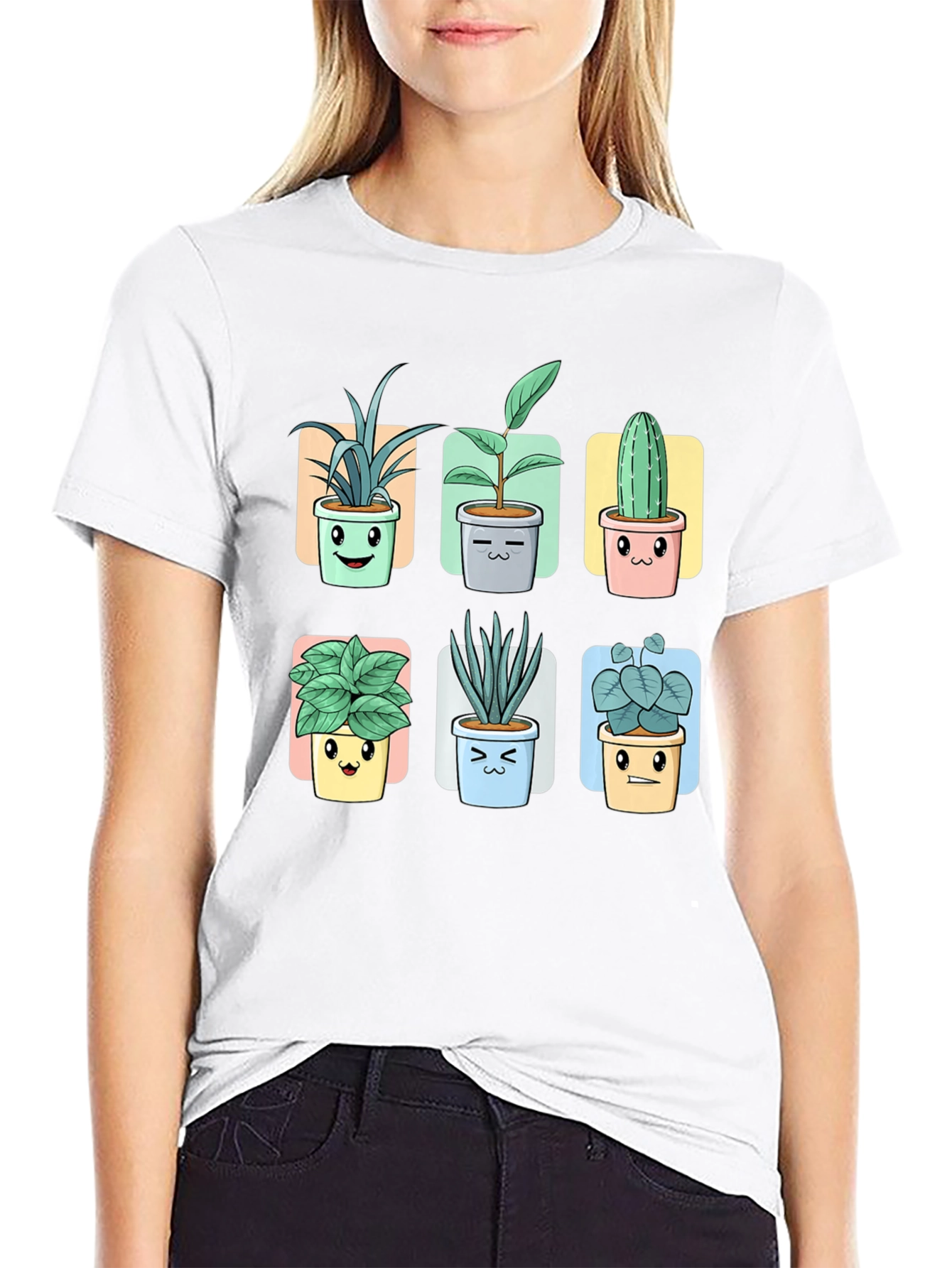 Cute Potted Plants Graphic Tee