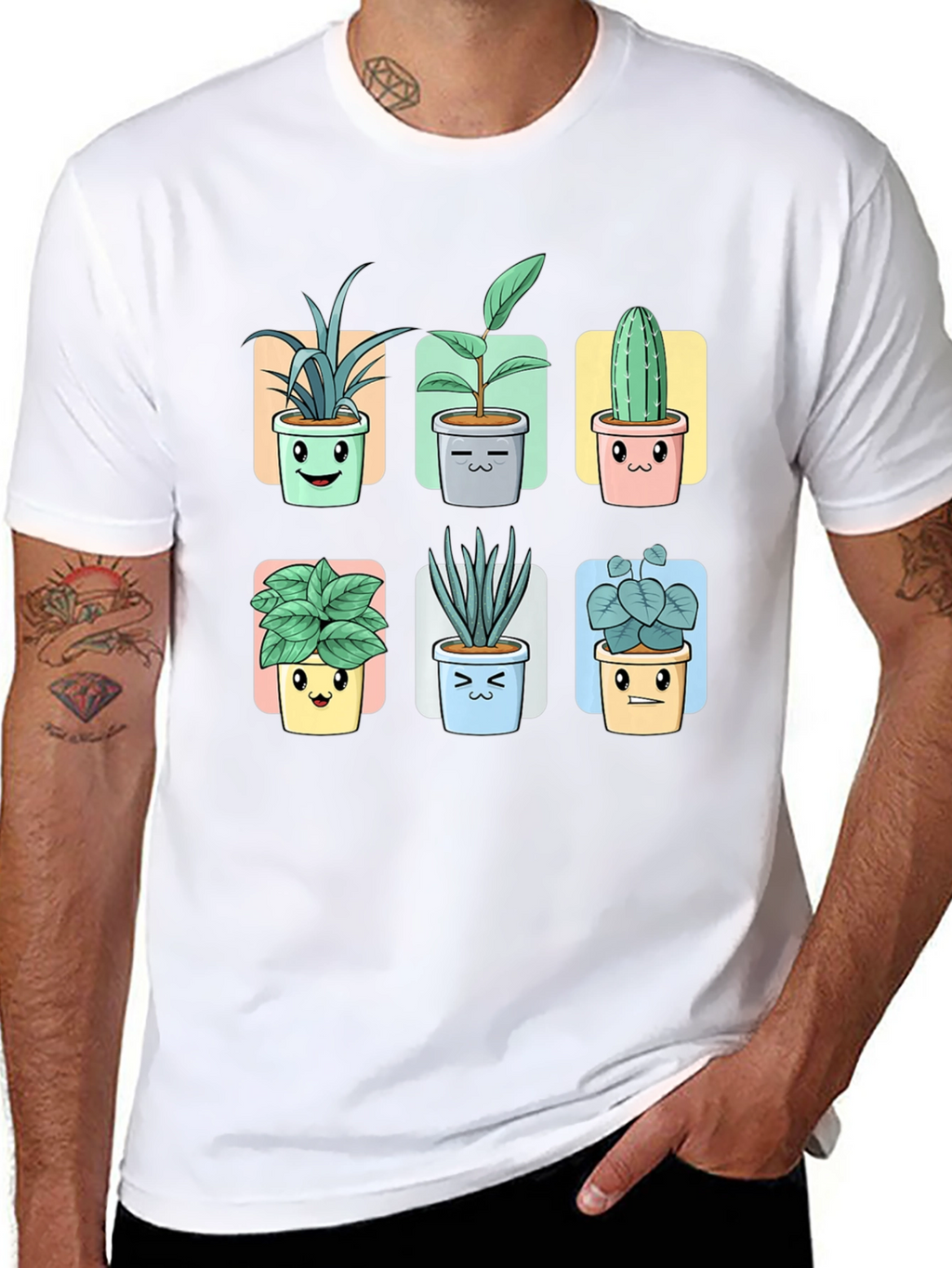 Cute Potted Plants Graphic Tee