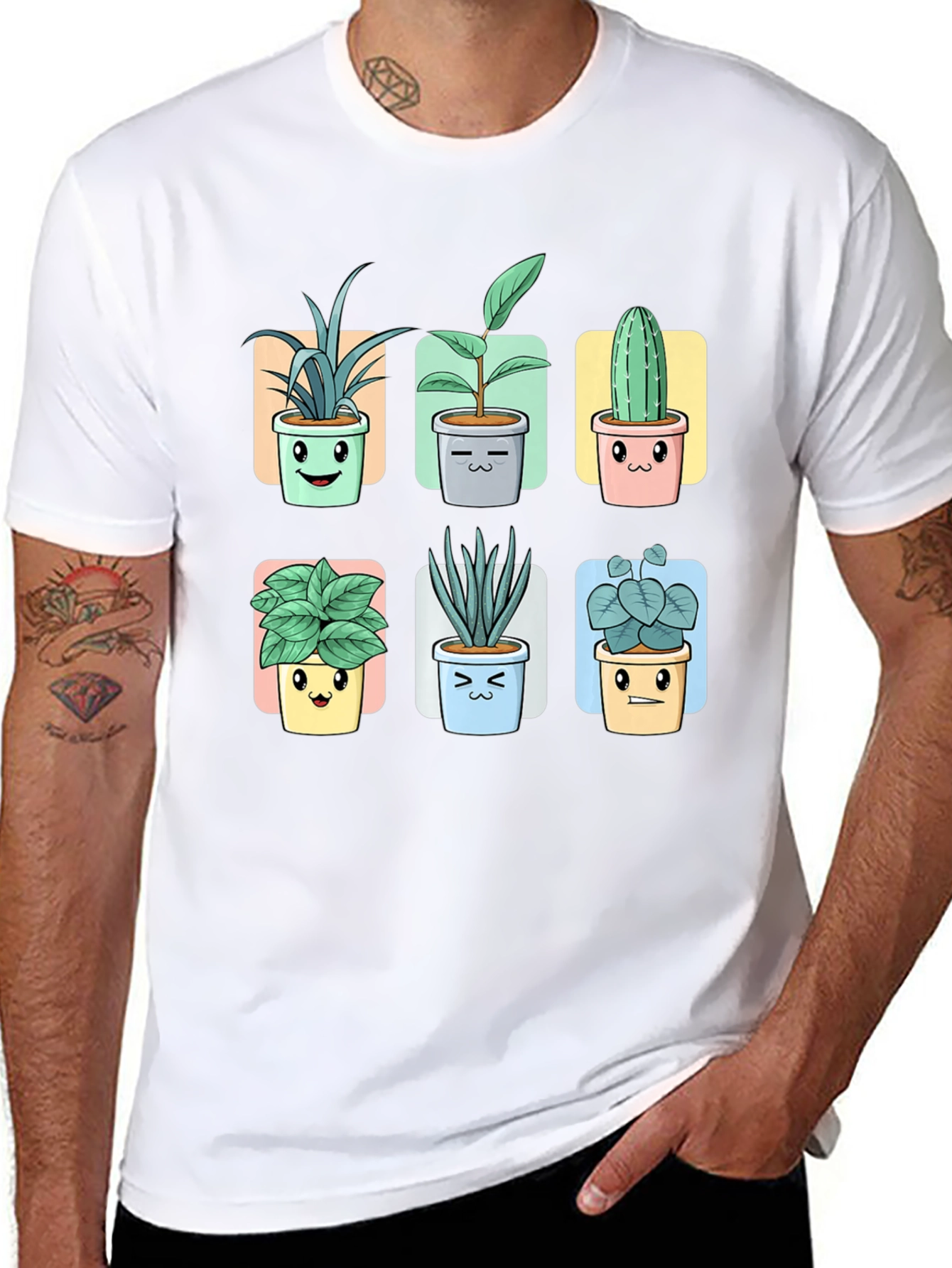 Cute Potted Plants Graphic Tee