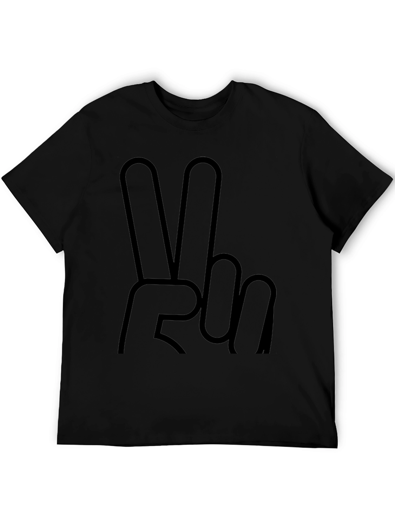 Peace Sign Graphic T-Shirt - Relaxed Fit