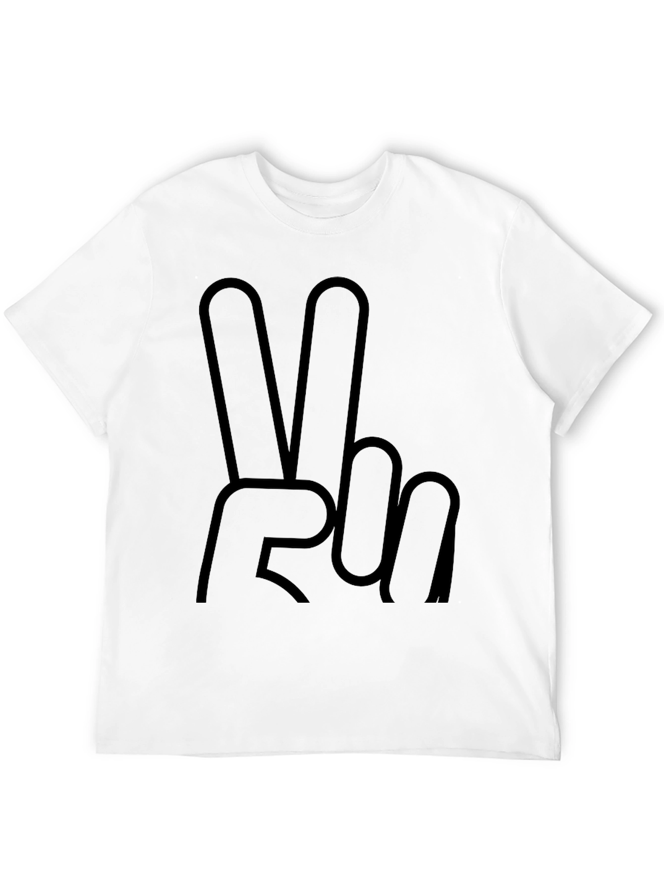 Peace Sign Graphic T-Shirt - Relaxed Fit